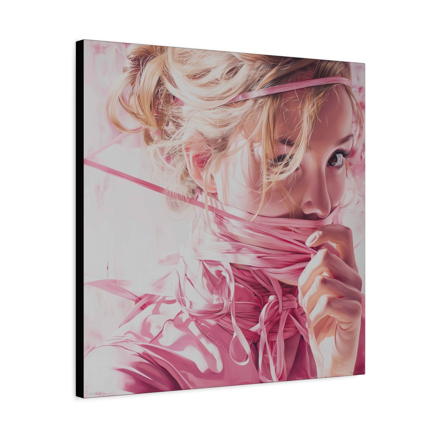 Gallery Wrapped Canvas, Ropes and Reverence Art Canvas, Erotic Shibari Art Canvas – Lilith