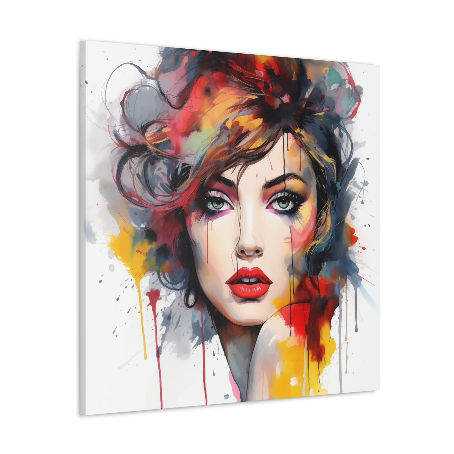 Canvas Wall Art, Gallery Wrapped Pop Art, Femme Doll Wall Art – Alessia