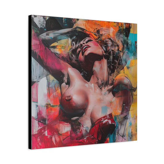 Gallery Wrapped Canvas, Guilt and Grit Adult Art Canvas, Erotic Pinup Art Canvas – Marlowe