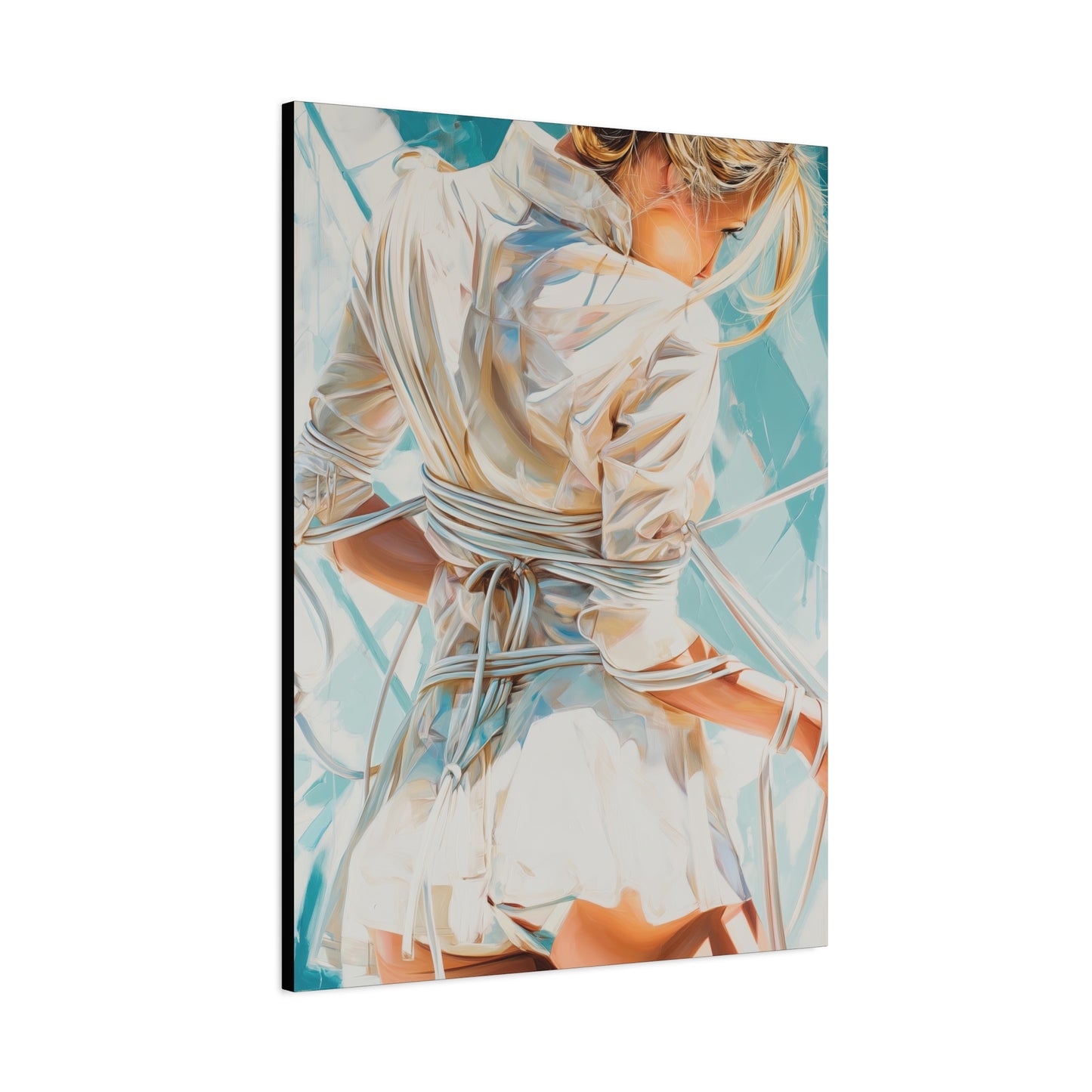 Gallery Wrapped Canvas, Ropes and Reverence Art Canvas, Erotic Shibari Art Canvas – Hannah's Sister