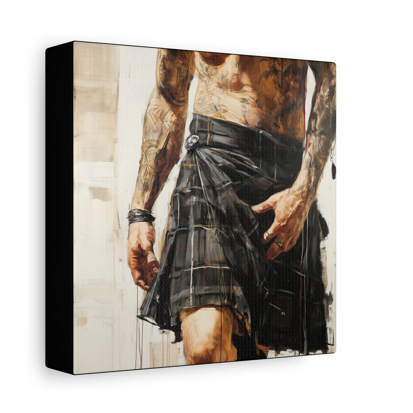 Gallery Wrapped Canvas, Kilts and Carnage Art Canvas, Erotic Pinup Art Canvas – Brodie