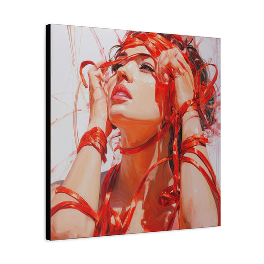 Gallery Wrapped Canvas, Ropes and Reverence Art Canvas, Erotic Shibari Art Canvas – Isolde