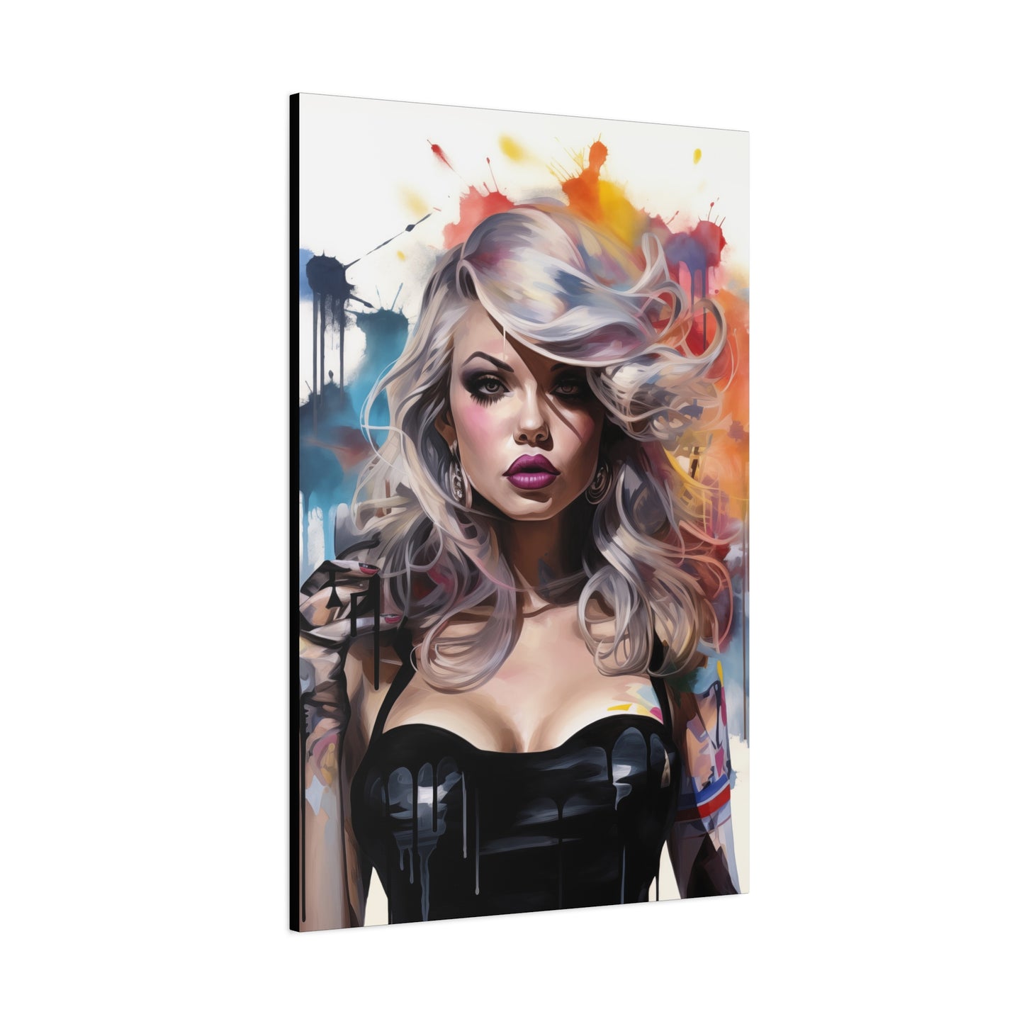 Canvas Wall Art, Gallery Wrapped Pop Art, Femme Doll Wall Art – Zephyr
