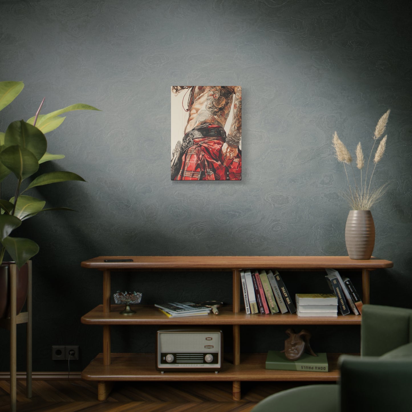 Gallery Wrapped Canvas, Kilts and Carnage Art Canvas, Erotic Pinup Art Canvas – Ronan