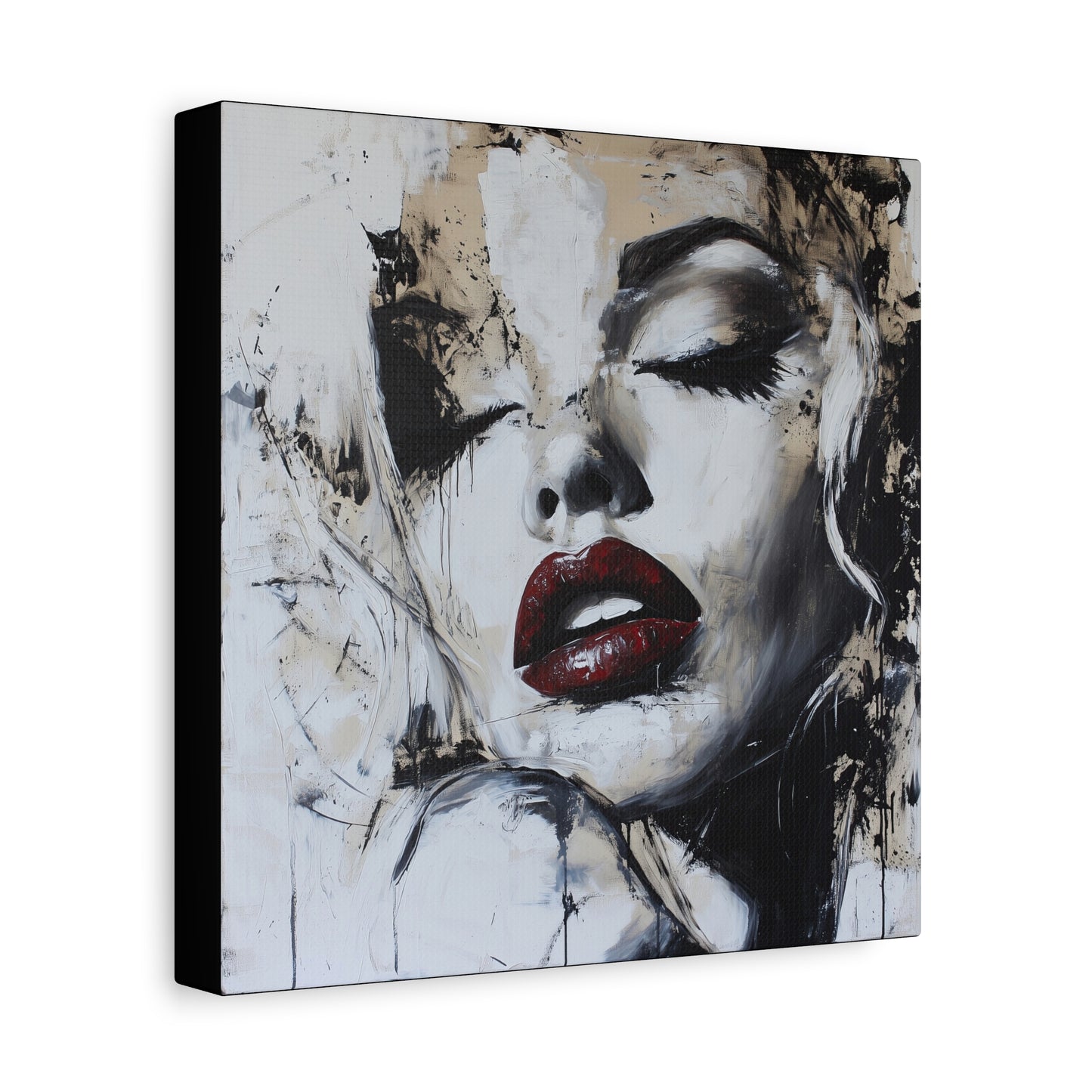 Gallery Wrapped Canvas, Guilt and Grit Adult Art Canvas, Erotic Pinup Art Canvas – Talia