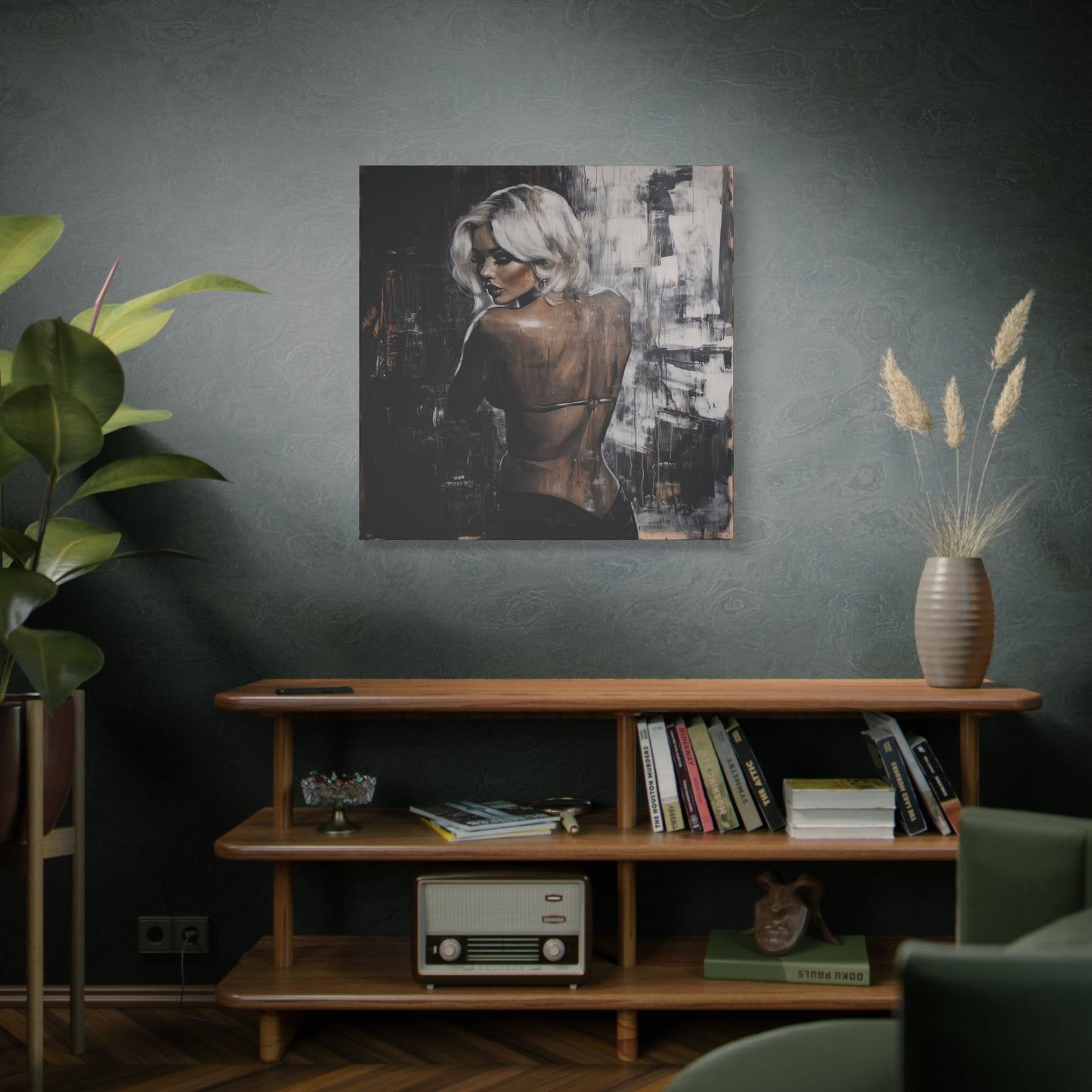 Gallery Wrapped Canvas, Guilt and Grit Adult Art Canvas, Erotic Pinup Art Canvas – Odette