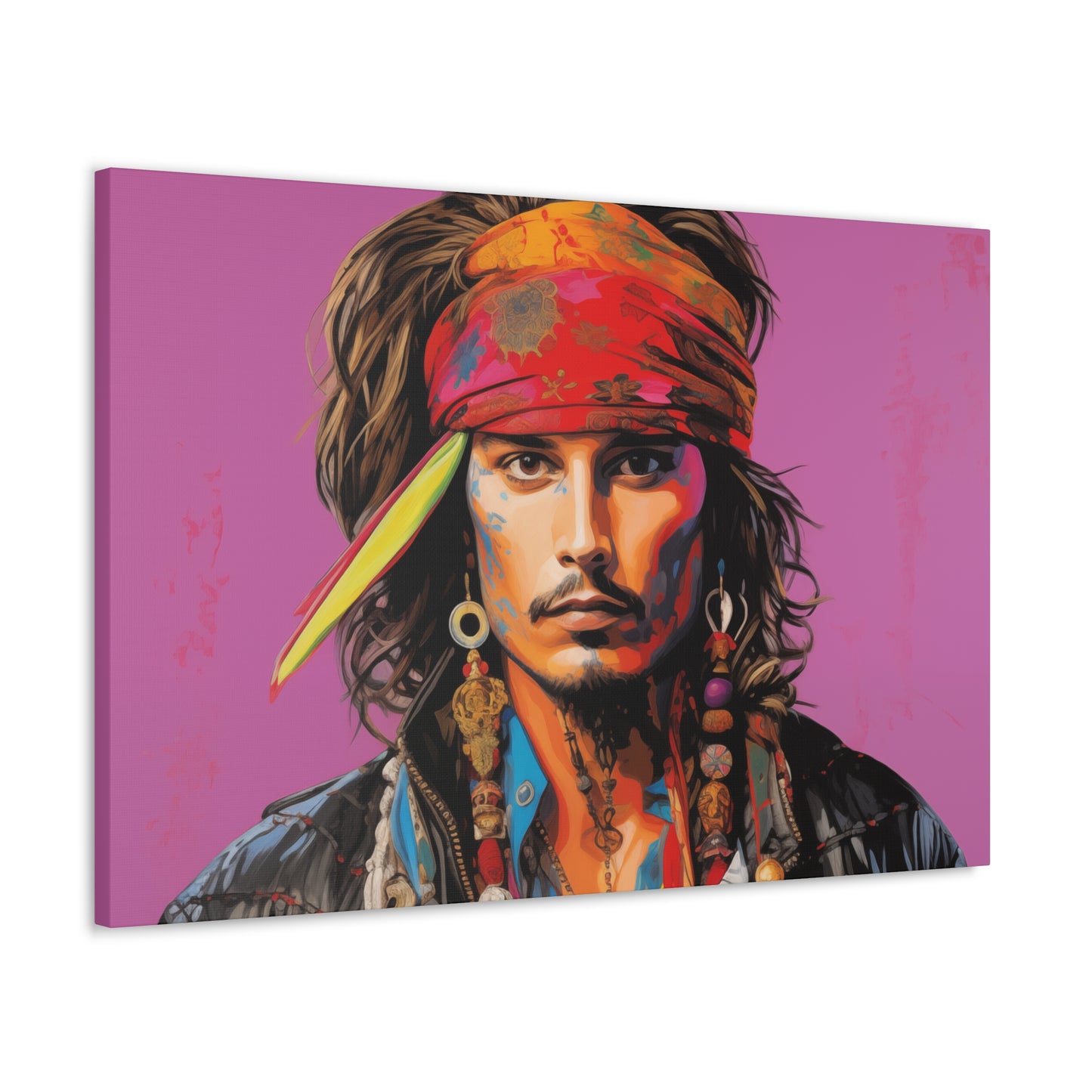 Gallery Wrapped Canvas, Celebrity Inspired, Pop Art Canvas – Johnny Also
