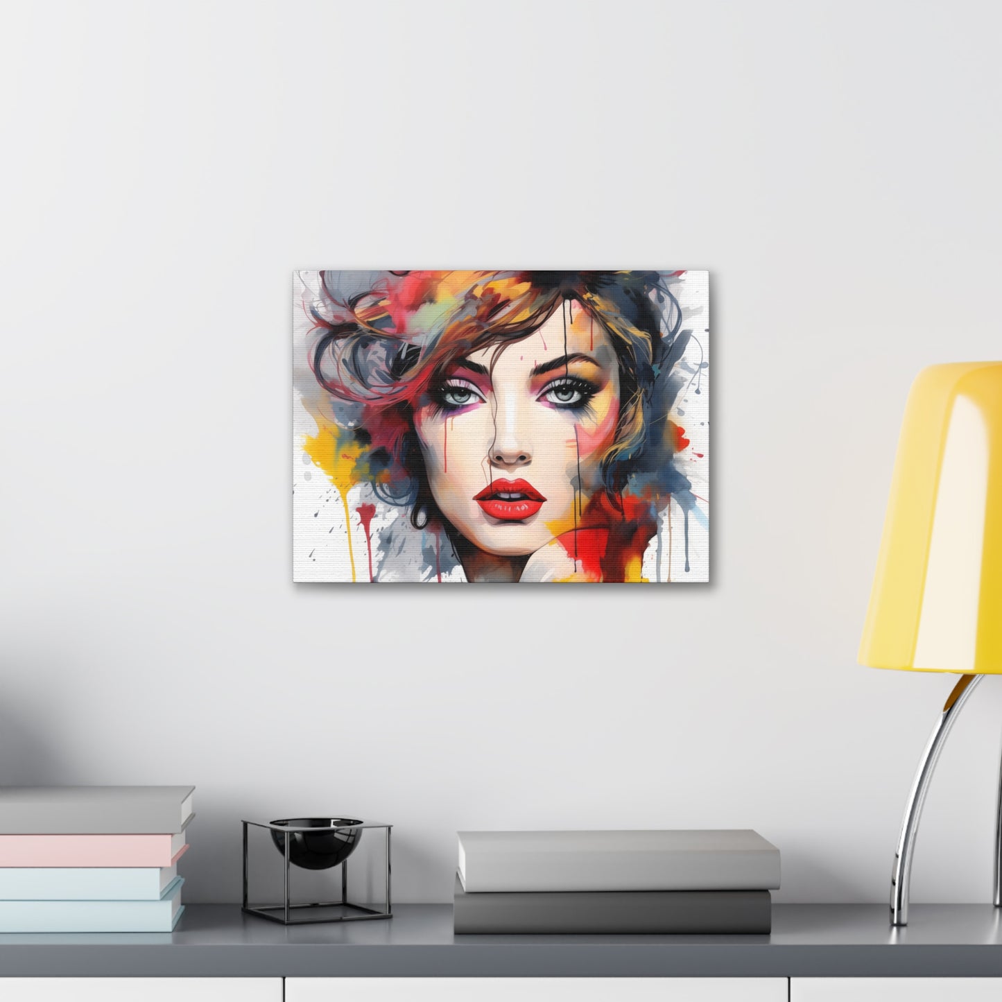 Canvas Wall Art, Gallery Wrapped Pop Art, Femme Doll Wall Art – Alessia
