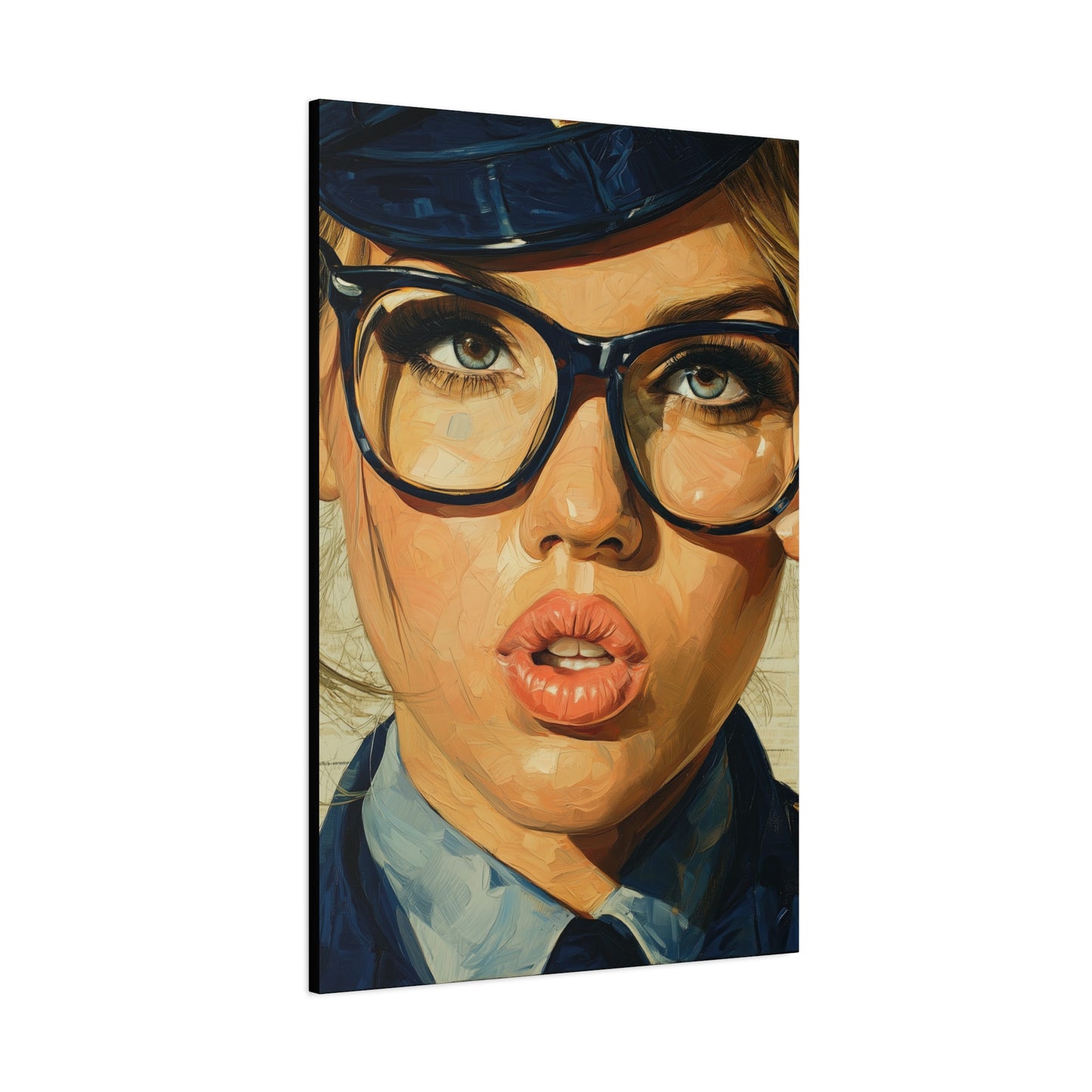 Gallery Wrapped Canvas, Liberty and Lace Art Canvas, Erotic Pinup Art Canvas – Dixie