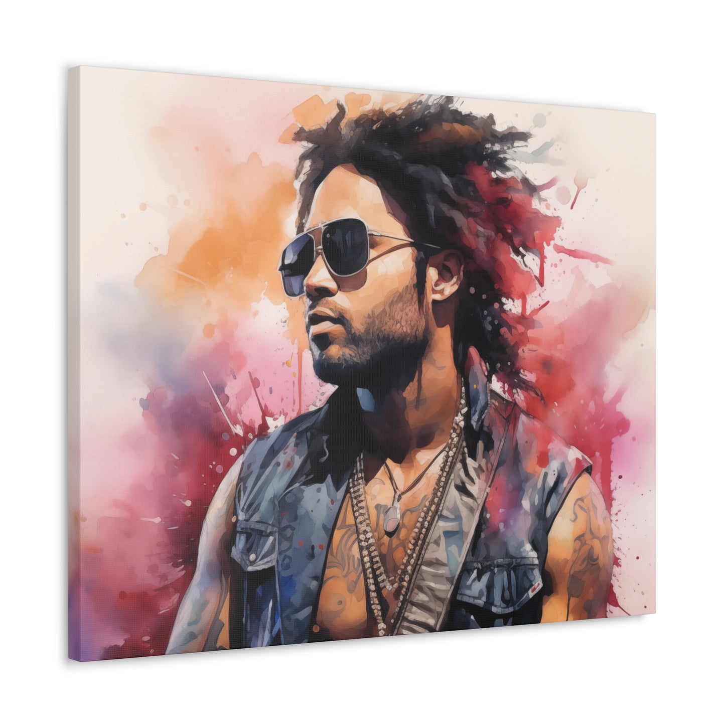 Gallery Wrapped Canvas, Celebrity Inspired, Pop Art Canvas – Lenny