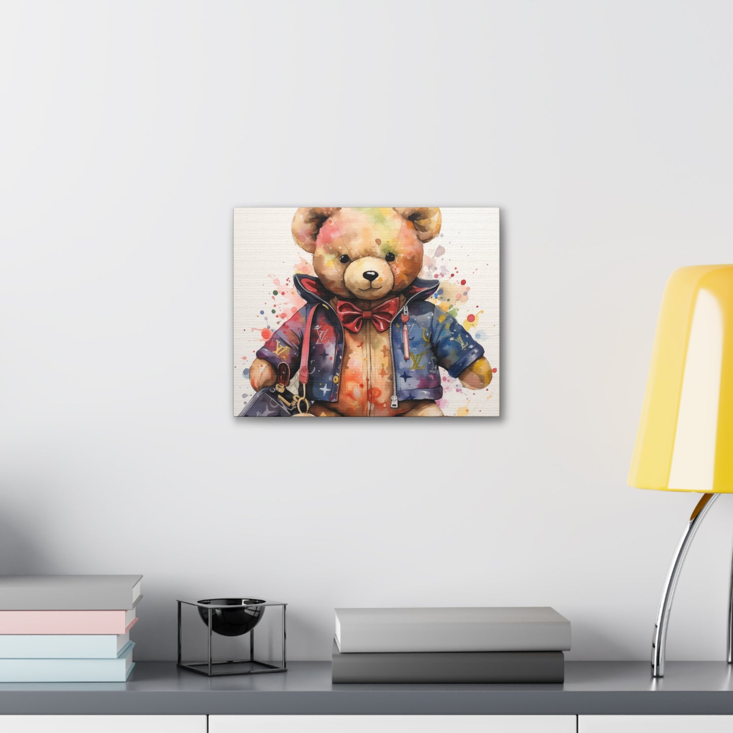 Canvas Gallery Wrap - LV Bear Wall Art - Drip