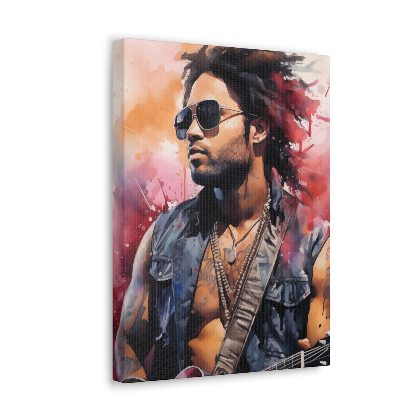 Gallery Wrapped Canvas, Celebrity Inspired, Pop Art Canvas – Lenny