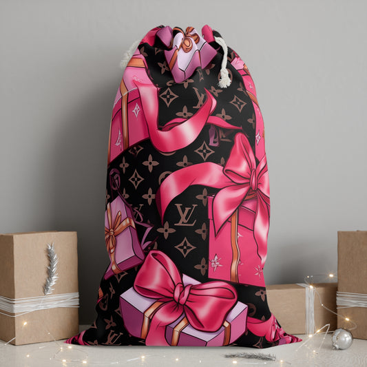 Designer Inspired Gift Sack - LV Hot Pink Presents
