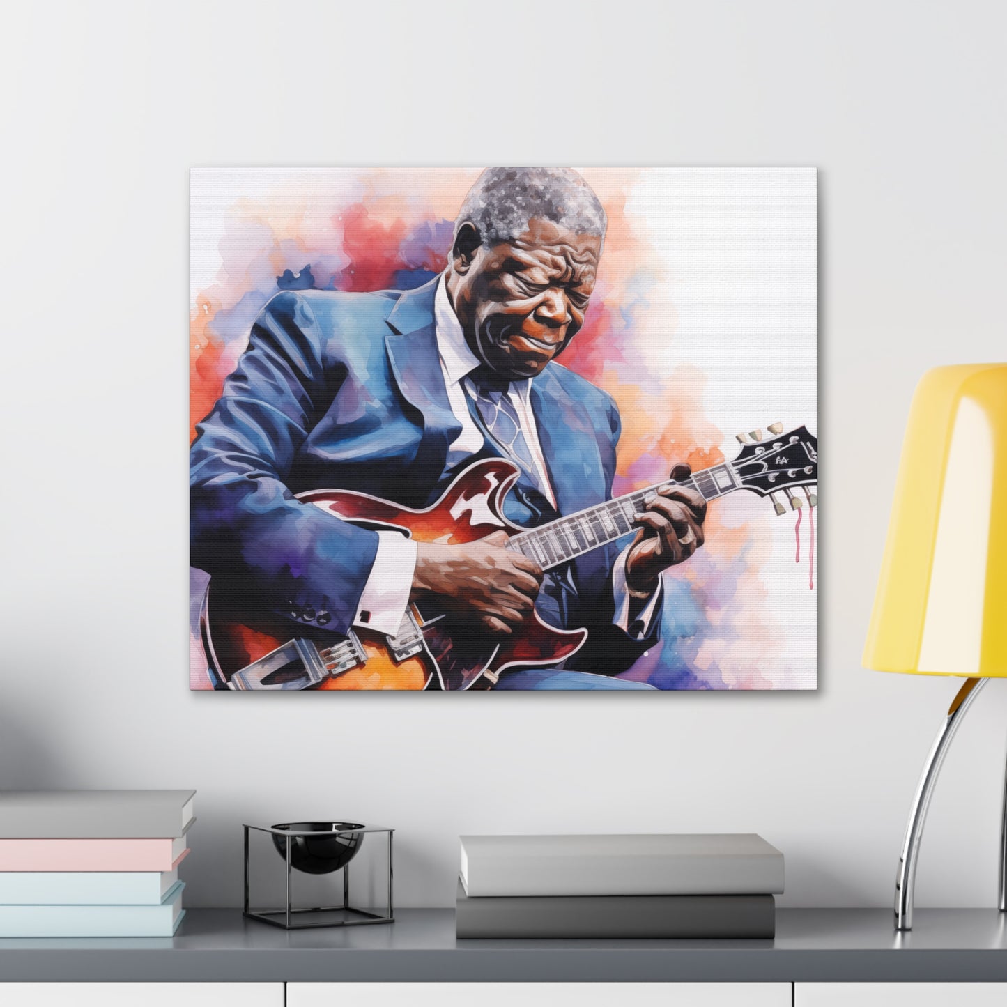 Gallery Wrapped Canvas, Celebrity Inspired, Pop Art Canvas – The King Also