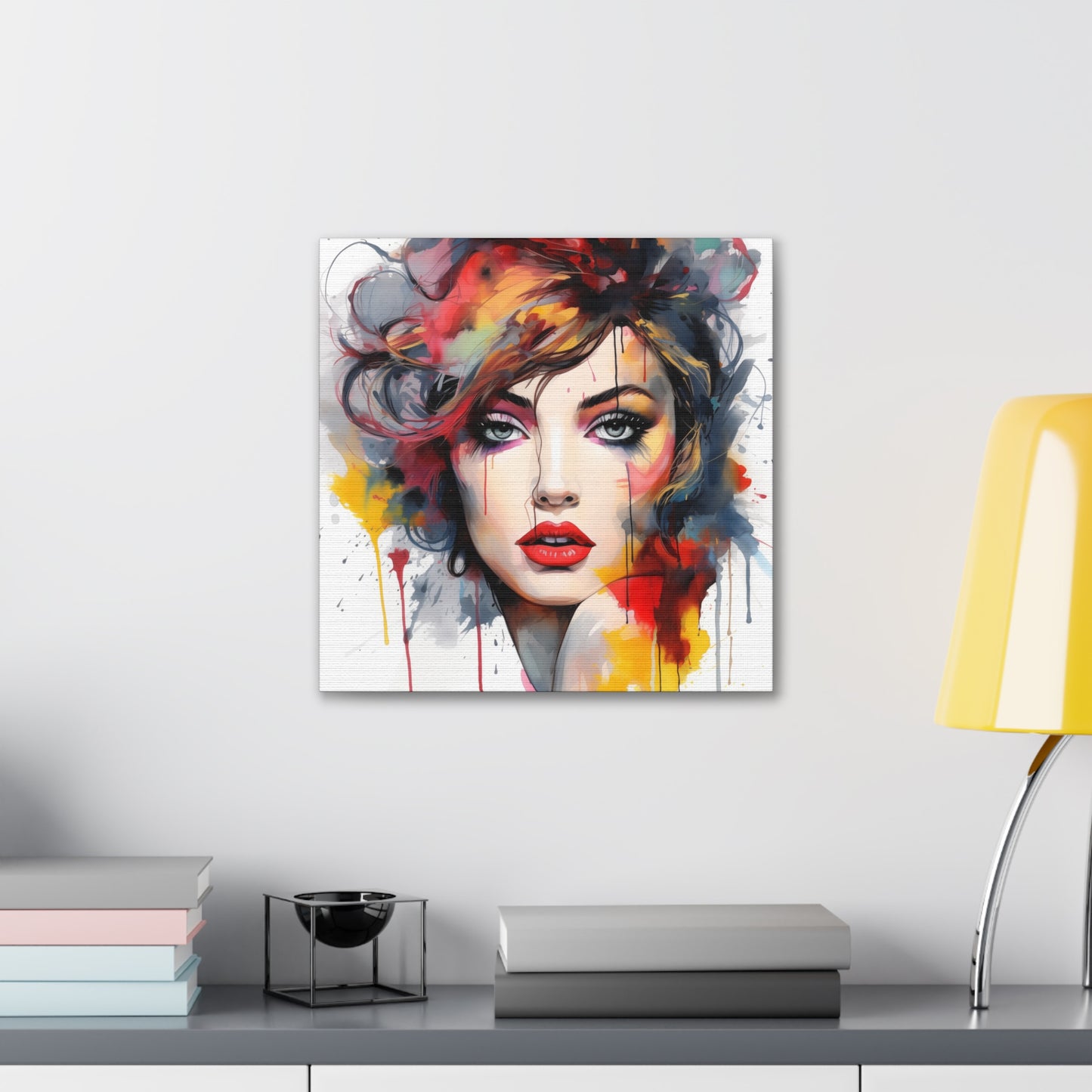 Canvas Wall Art, Gallery Wrapped Pop Art, Femme Doll Wall Art – Alessia