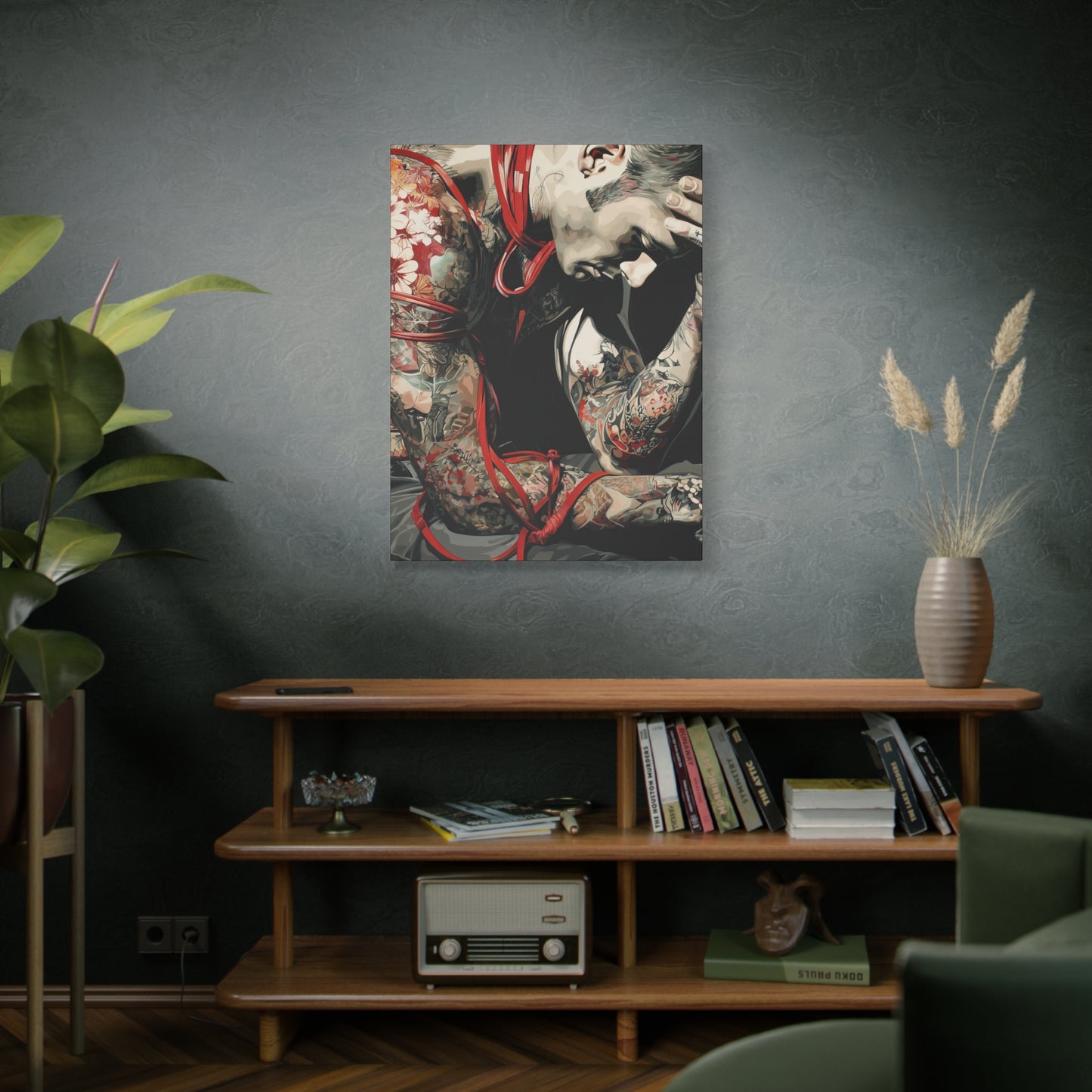 Gallery Wrapped Canvas, Ropes and Reverence Art Canvas, Erotic Shibari Art Canvas – Dorian