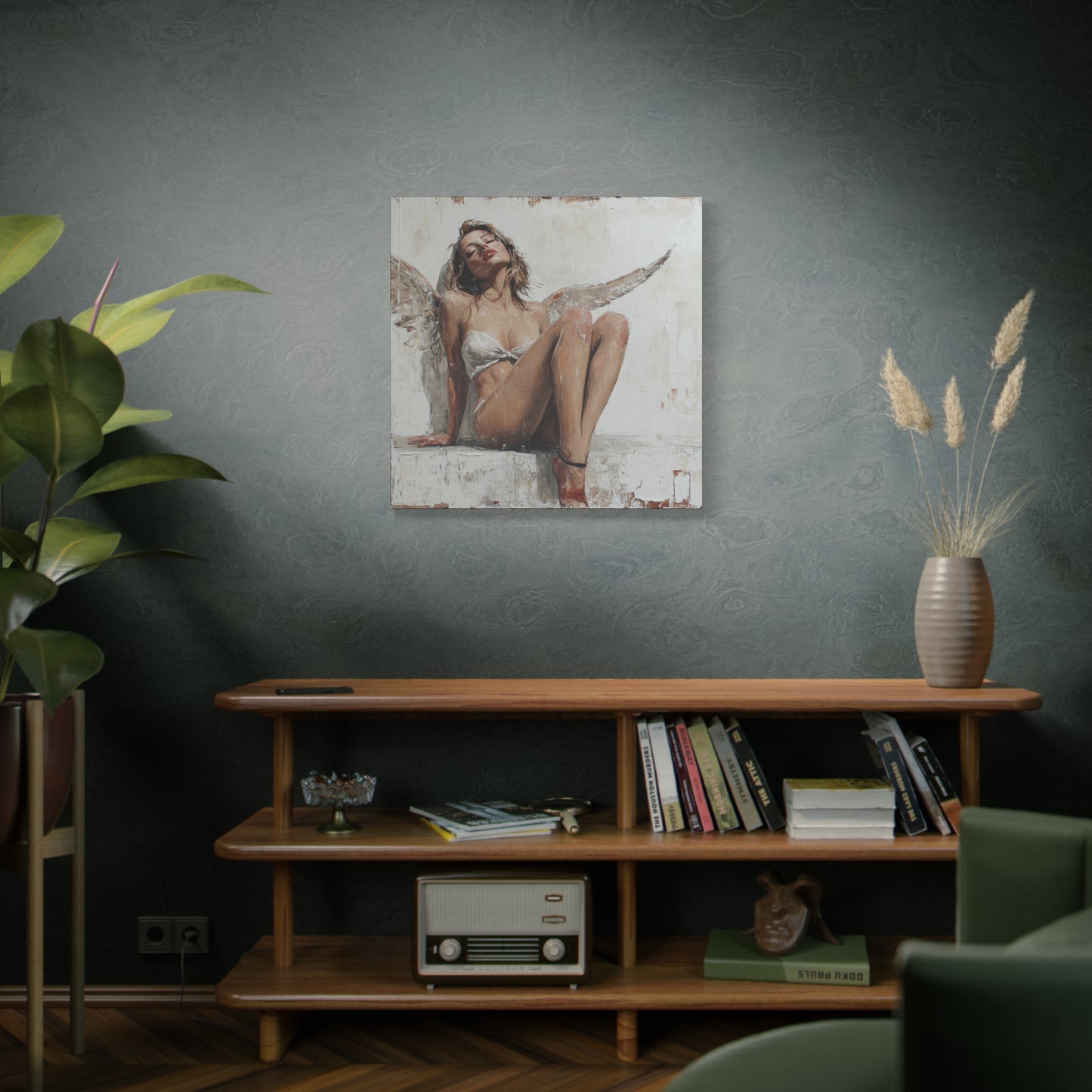 Gallery Wrapped Canvas, Sinners and Saints Art Canvas, Erotic Pinup Art Canvas – Kristen