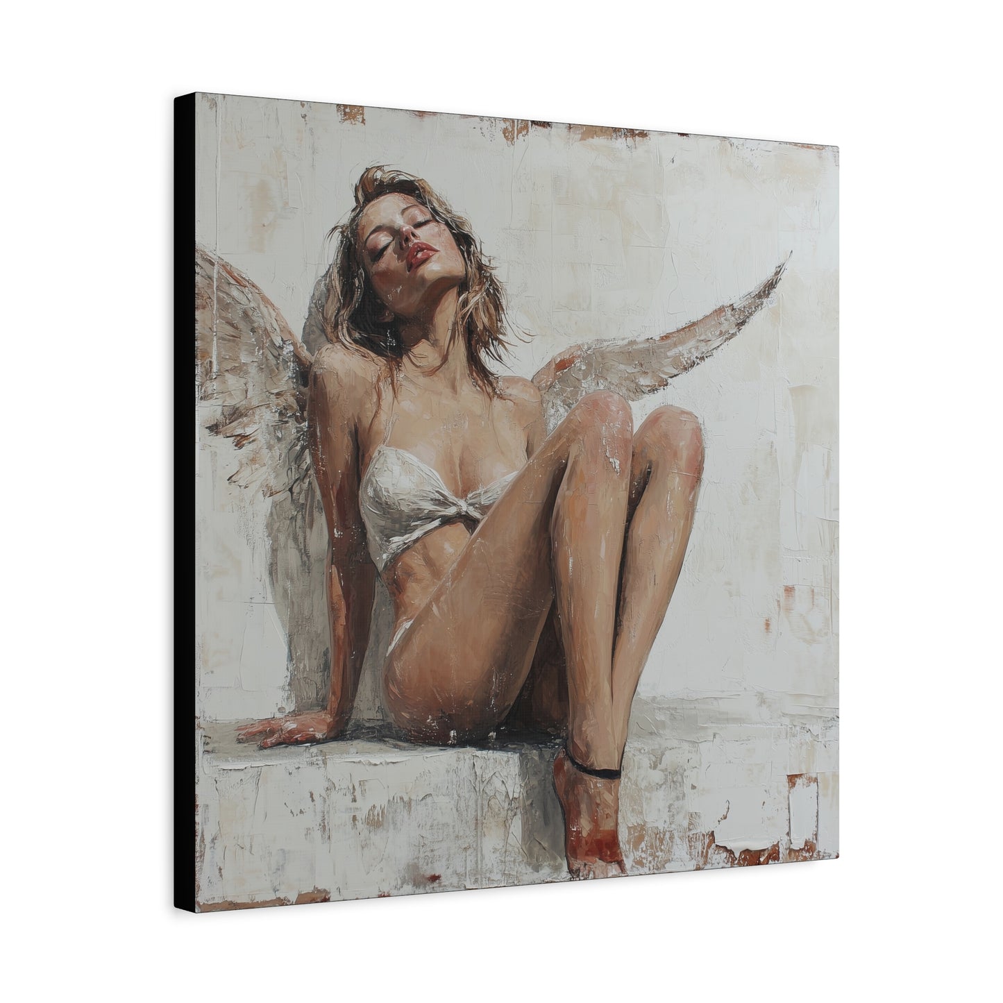 Gallery Wrapped Canvas, Sinners and Saints Art Canvas, Erotic Pinup Art Canvas – Kristen