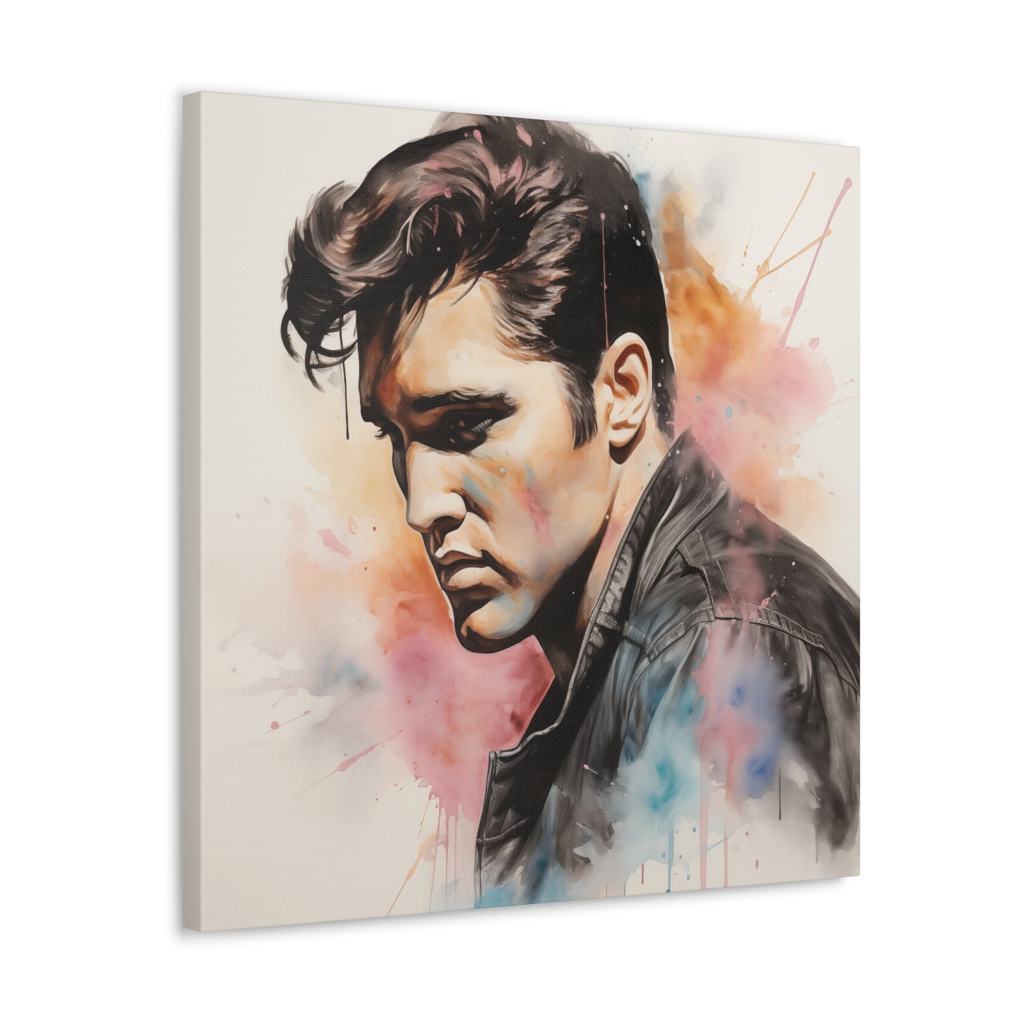 Gallery Wrapped Canvas, Celebrity Inspired, Pop Art Canvas – Elvis