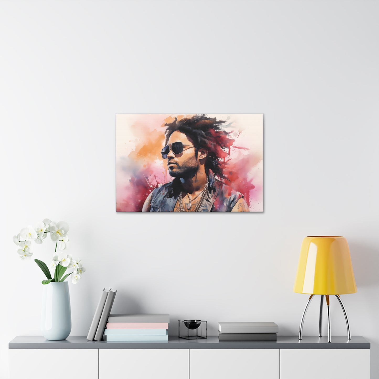 Gallery Wrapped Canvas, Celebrity Inspired, Pop Art Canvas – Lenny