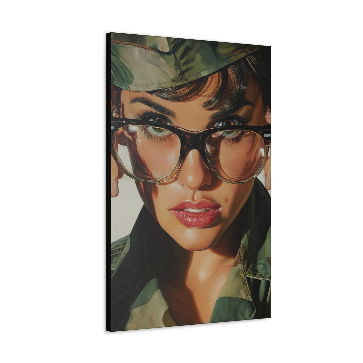Gallery Wrapped Canvas, Liberty and Lace Art Canvas, Erotic Pinup Art Canvas – Erica
