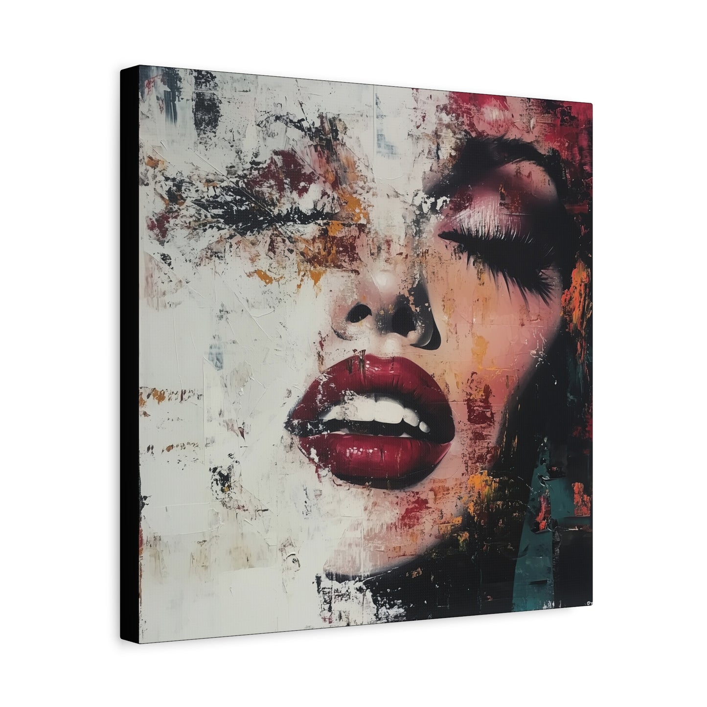 Gallery Wrapped Canvas, Guilt and Grit Adult Art Canvas, Erotic Pinup Art Canvas – Simone