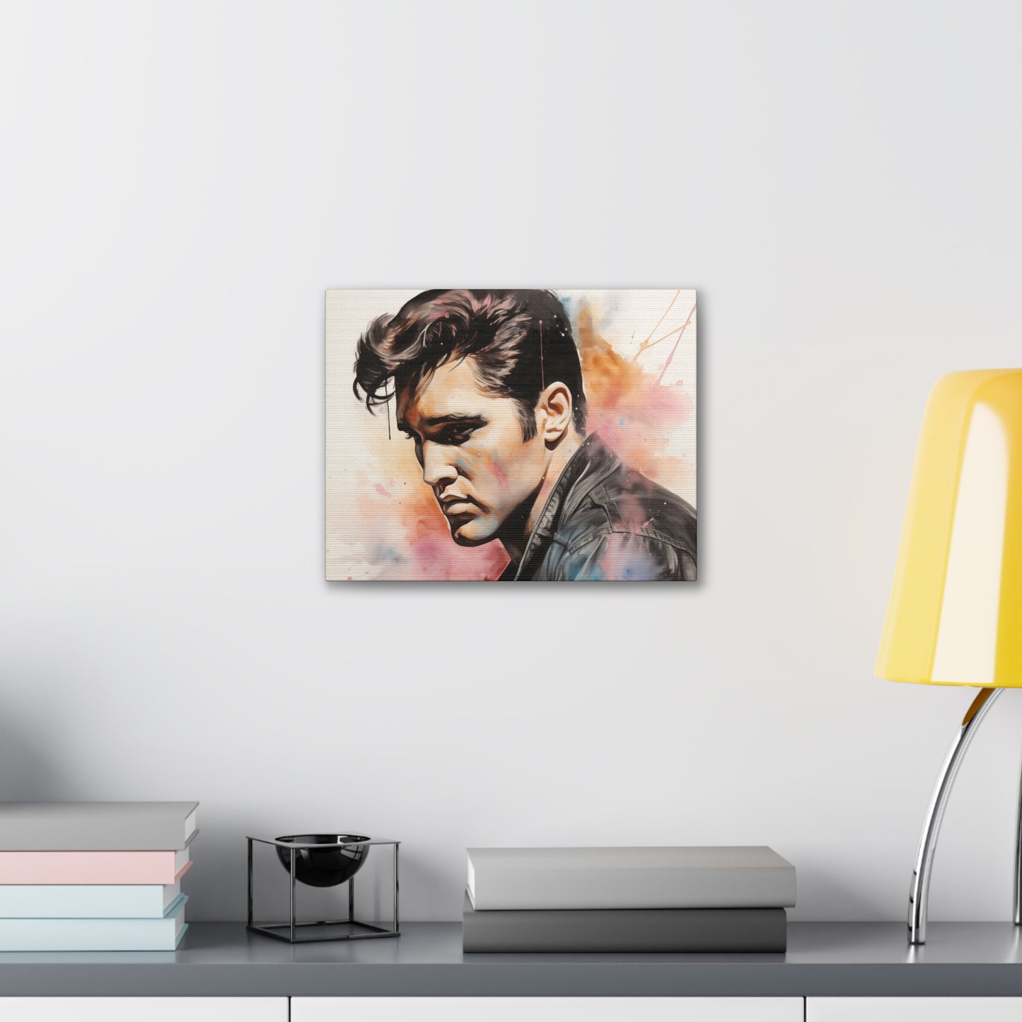 Gallery Wrapped Canvas, Celebrity Inspired, Pop Art Canvas – Elvis