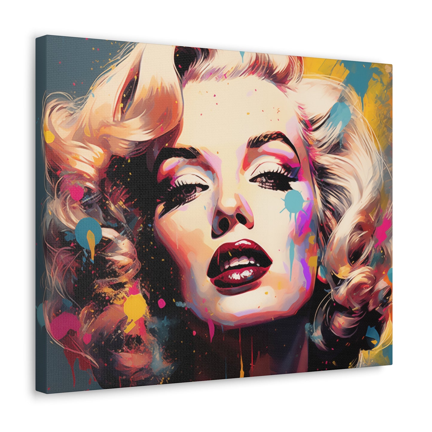 Canvas Wall Art, Gallery Wrapped Pop Art, Celebrity Wall Art – Marilyn Monroe - Abstract