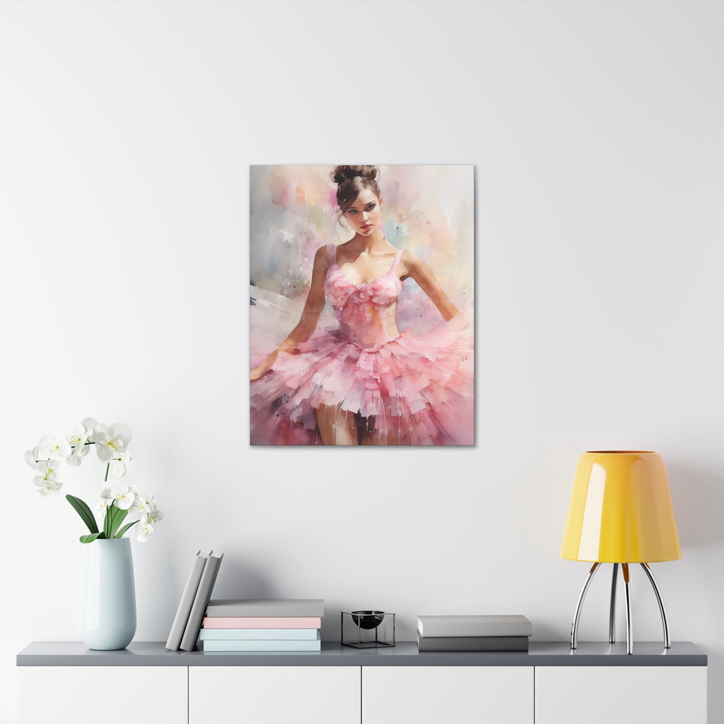 Gallery Wrapped Canvas, Ballerina Beauty, Ballet Art Canvas – Lily