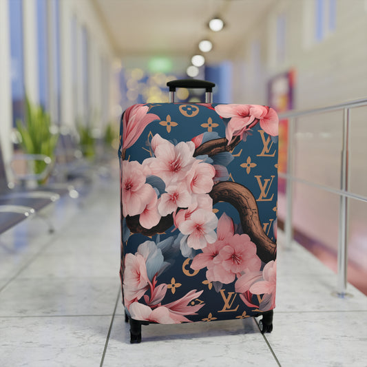 Designer Inspired Luggage Cover - LV Sakura