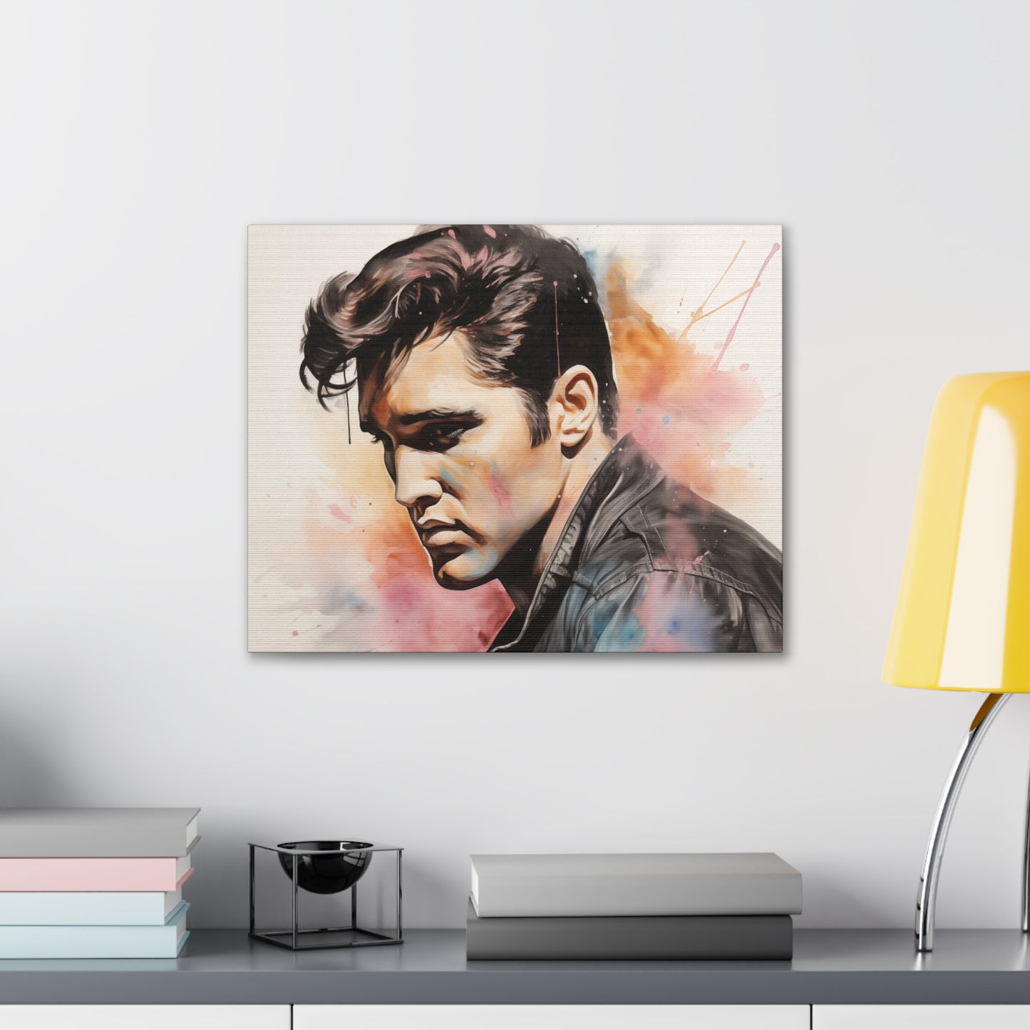 Gallery Wrapped Canvas, Celebrity Inspired, Pop Art Canvas – Elvis