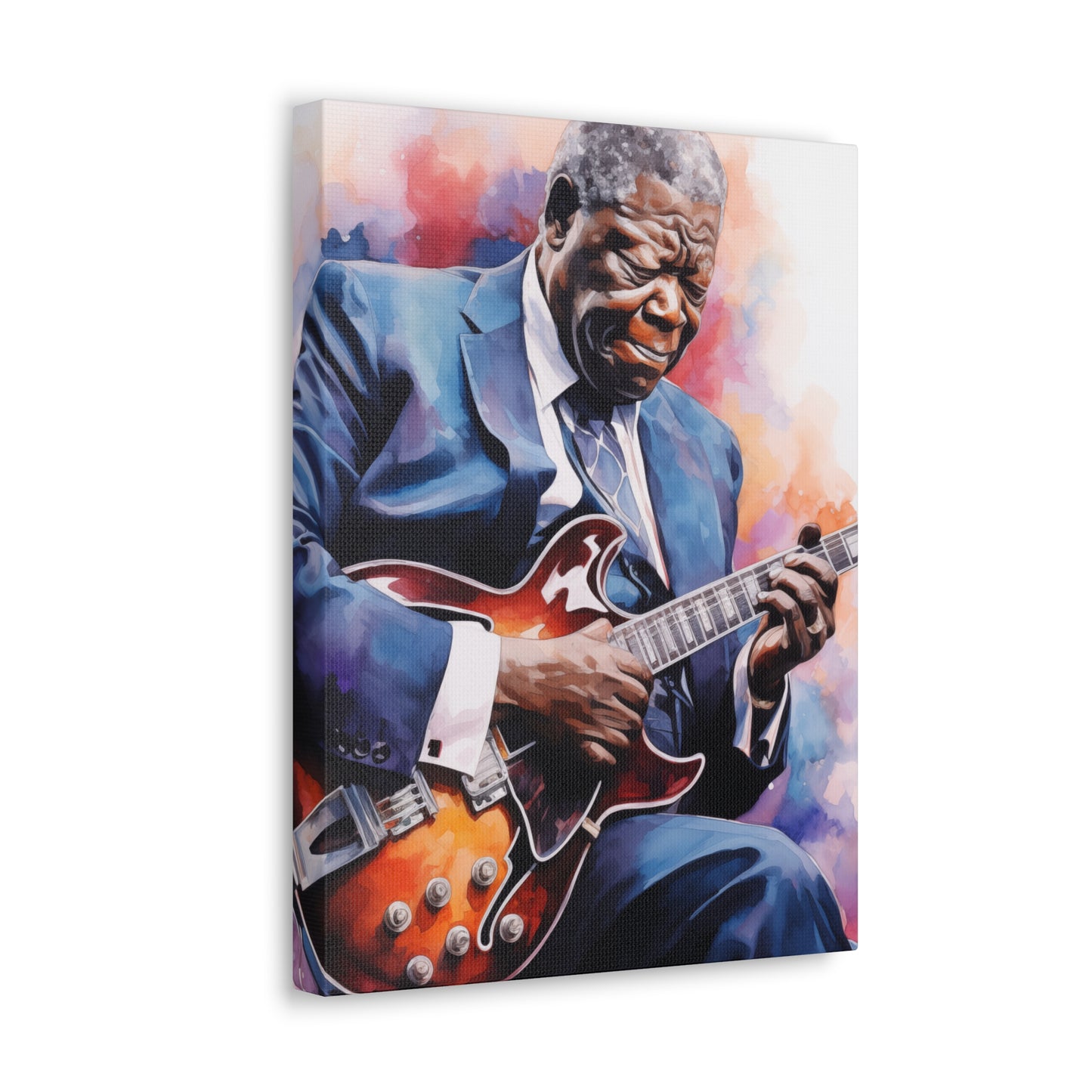 Gallery Wrapped Canvas, Celebrity Inspired, Pop Art Canvas – The King Also