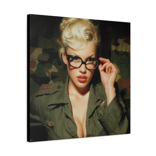 Gallery Wrapped Canvas, Liberty and Lace Art Canvas, Erotic Art Canvas – Daphne
