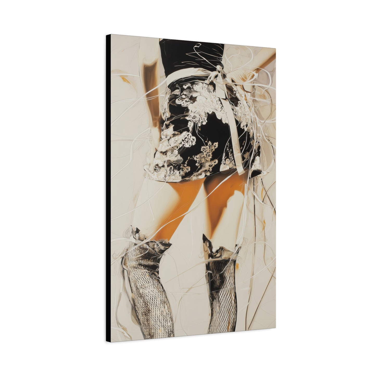 Gallery Wrapped Canvas, Tongue and Cheek Art Canvas, Naughty Girl Art Canvas –  Lana