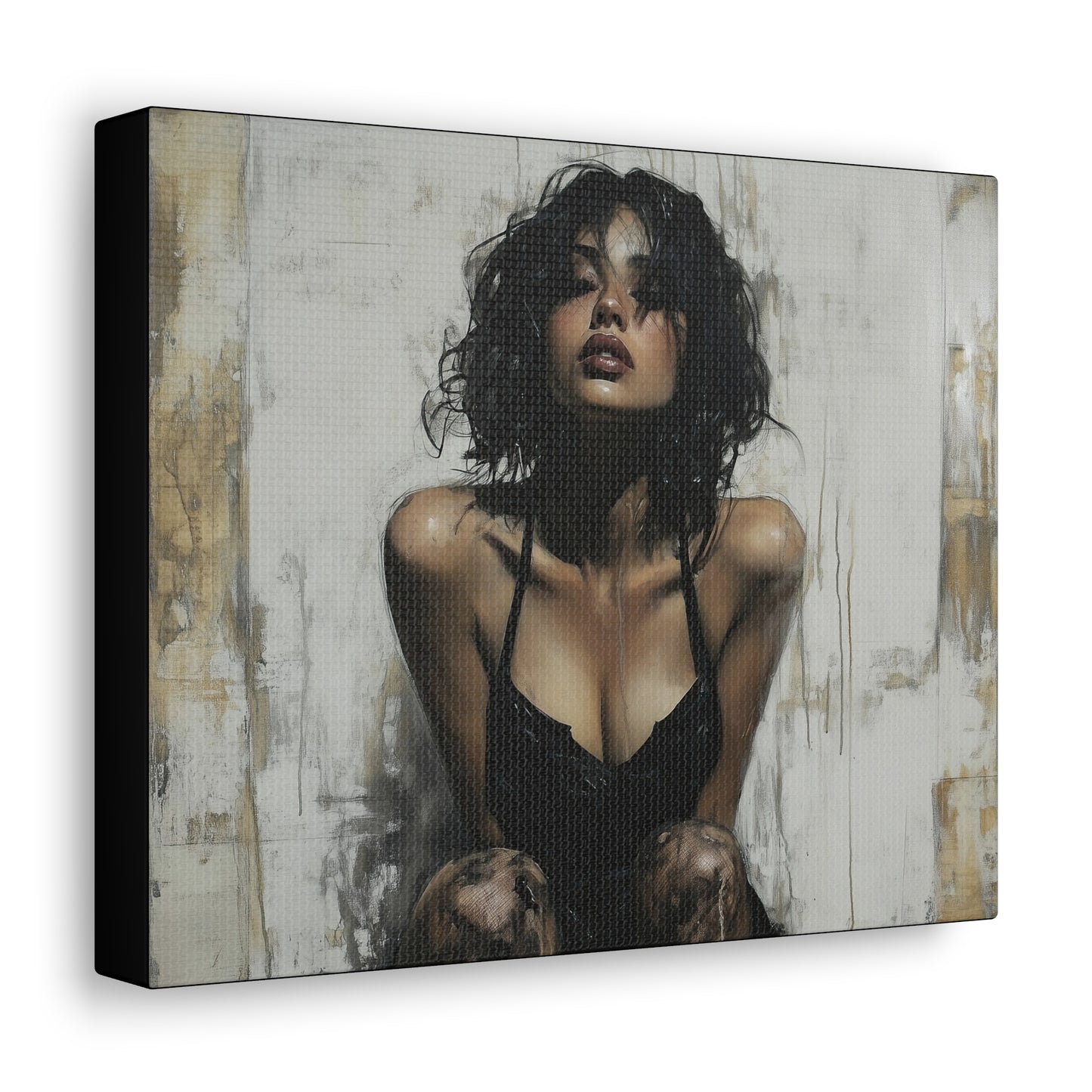 Gallery Wrapped Canvas, Sinners and Saints Art Canvas, Erotic Pinup Art Canvas – Vivienne