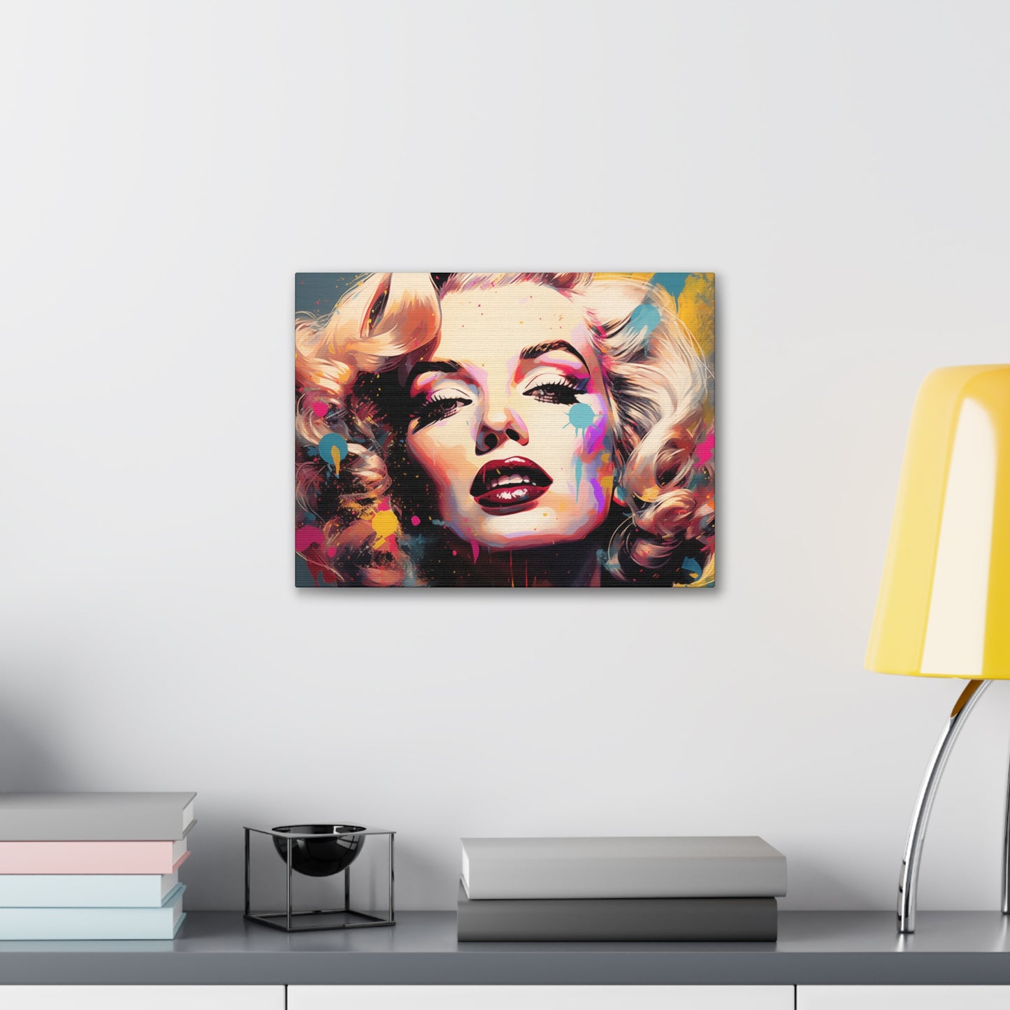 Canvas Wall Art, Gallery Wrapped Pop Art, Celebrity Wall Art – Marilyn Monroe - Abstract