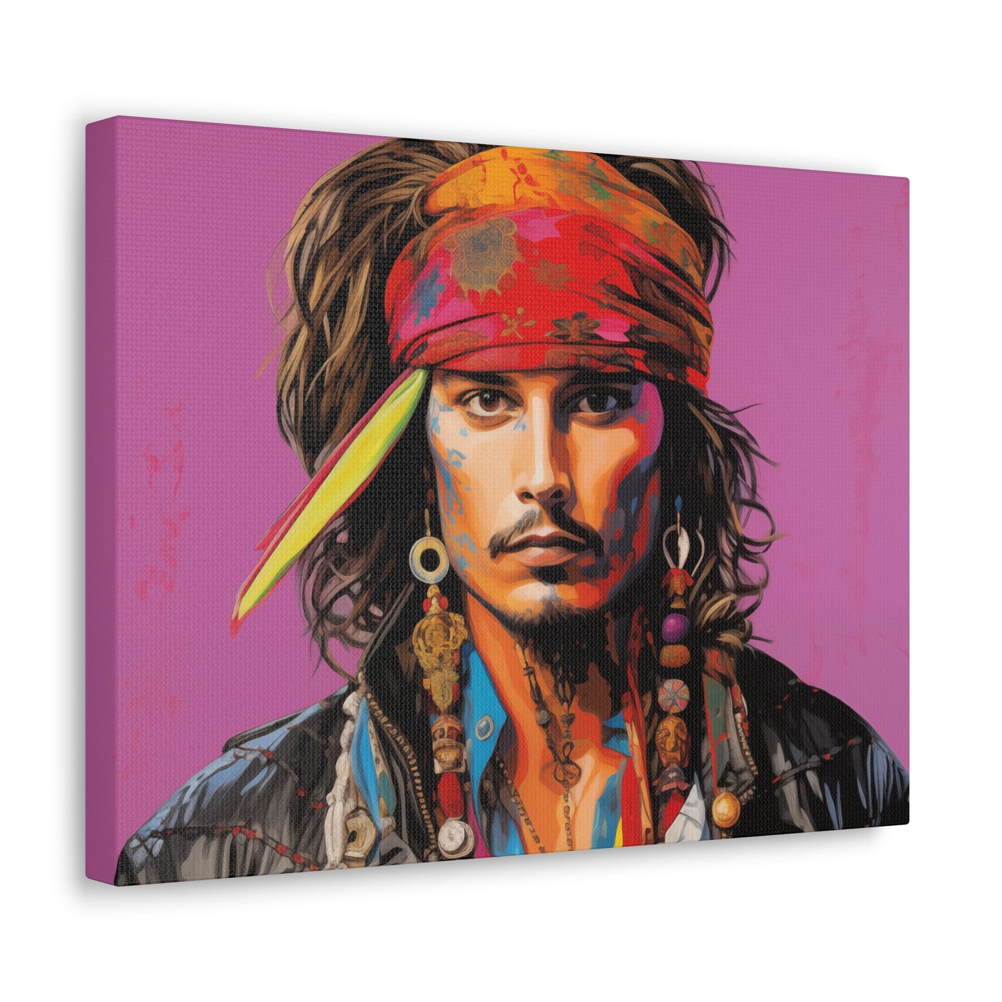 Gallery Wrapped Canvas, Celebrity Inspired, Pop Art Canvas – Johnny Also