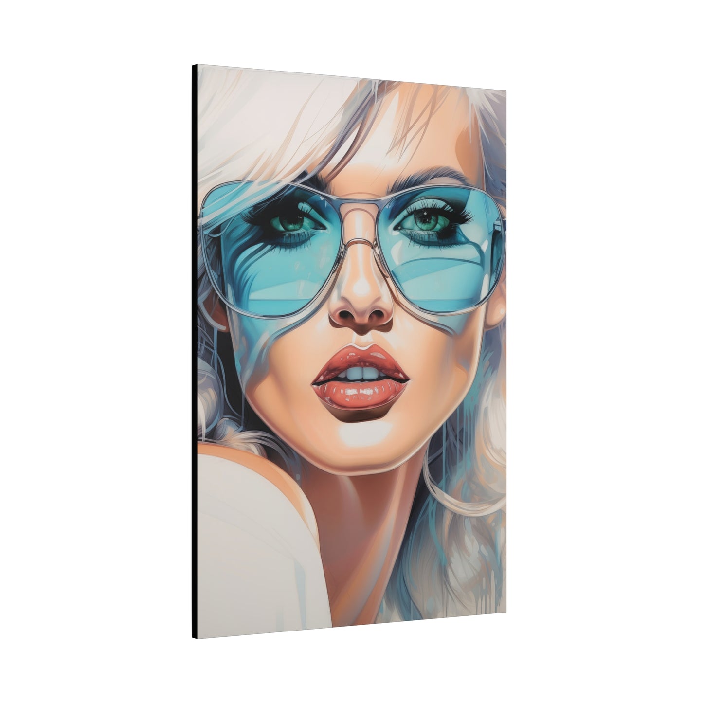 Canvas Gallery Wrapped High-Fashion Wall Art, Stylish Decor, Retro Femme Doll Pop Art – Nova