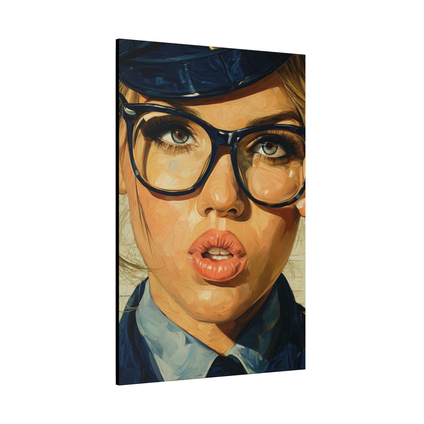 Gallery Wrapped Canvas, Liberty and Lace Art Canvas, Erotic Pinup Art Canvas – Dixie