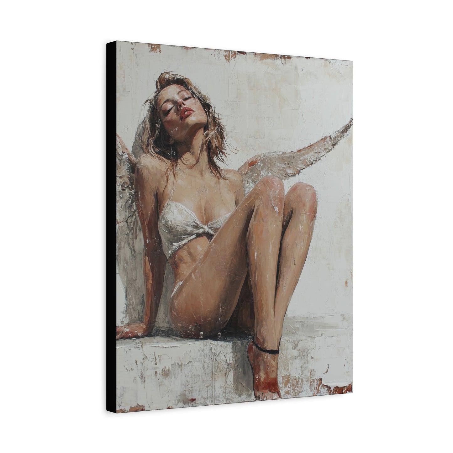 Gallery Wrapped Canvas, Sinners and Saints Art Canvas, Erotic Pinup Art Canvas – Kristen