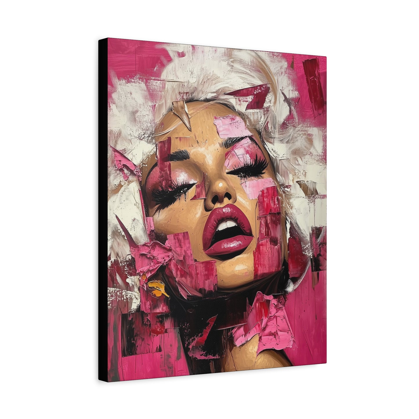 Gallery Wrapped Canvas, Guilt and Grit Adult Art Canvas, Erotic Pinup Art Canvas – Zora