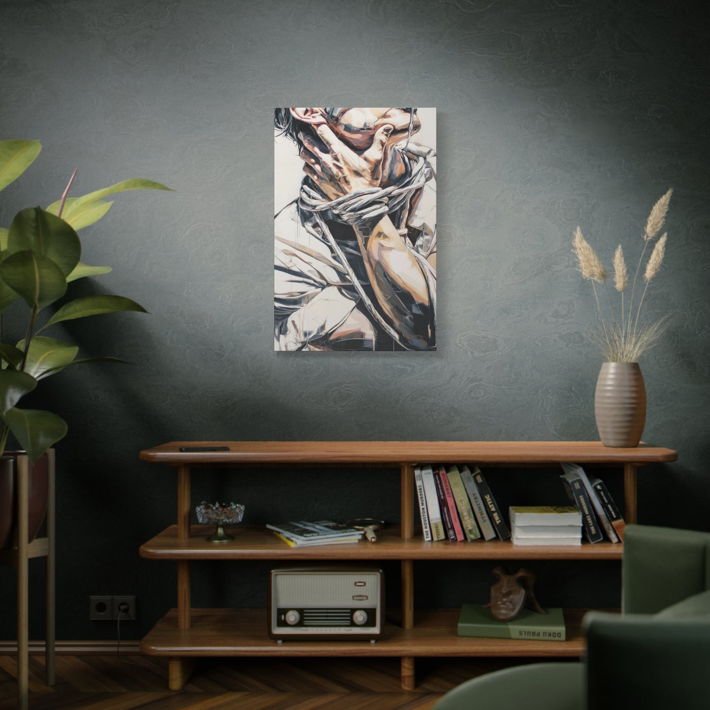 Gallery Wrapped Canvas, Ropes and Reverence Art Canvas, Erotic Shibari Art Canvas – Gary