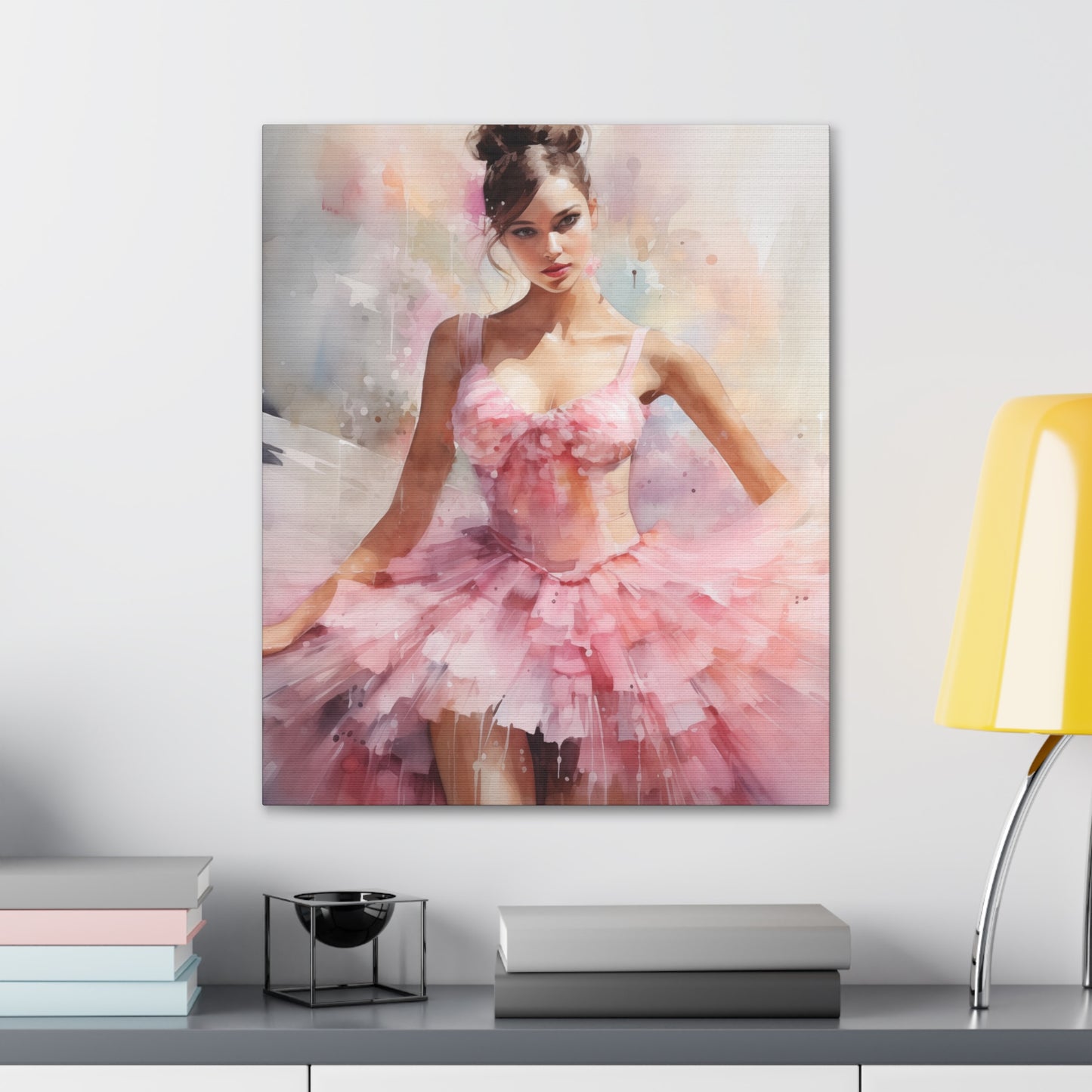 Gallery Wrapped Canvas, Ballerina Beauty, Ballet Art Canvas – Lily