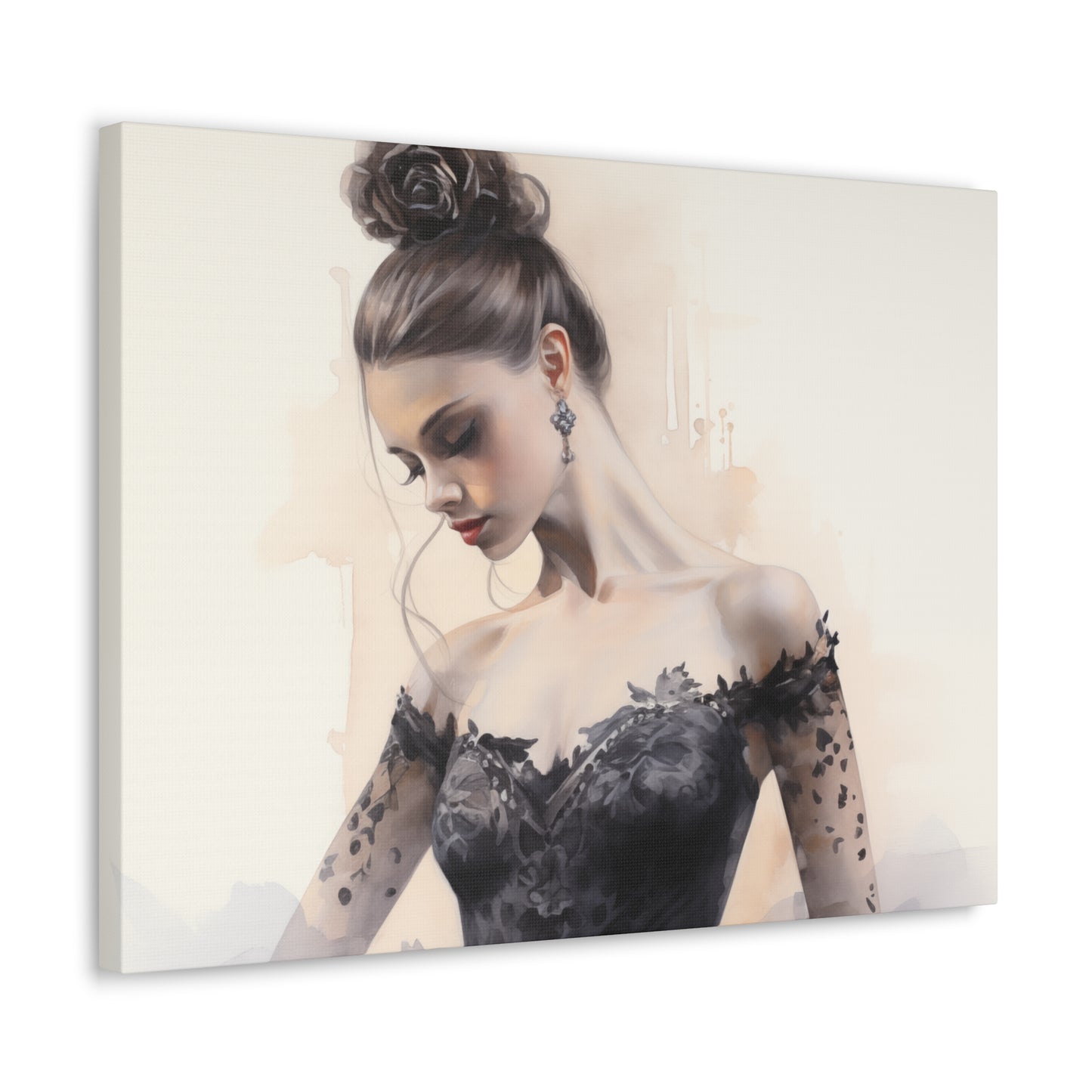 Gallery Wrapped Canvas, Ballerina Beauty, Ballet Art Canvas – Lola