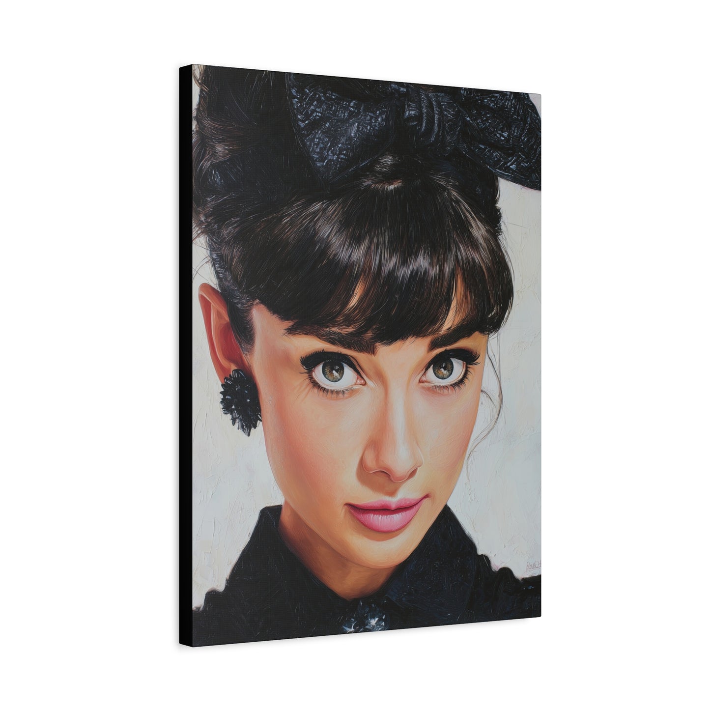 Gallery Wrapped Canvas, The Diva Project Art Canvas, Pinup Art Canvas – Audrey Hepburn - NINE