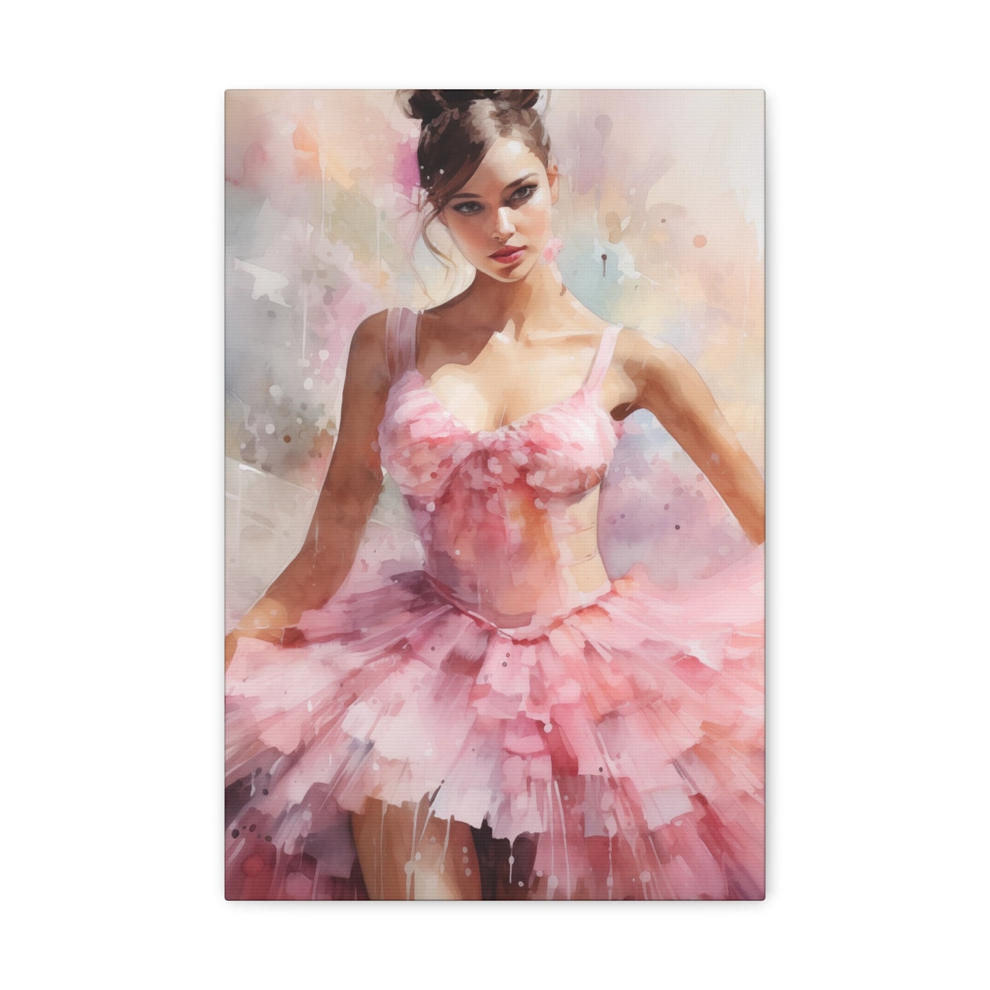 Gallery Wrapped Canvas, Ballerina Beauty, Ballet Art Canvas – Lily