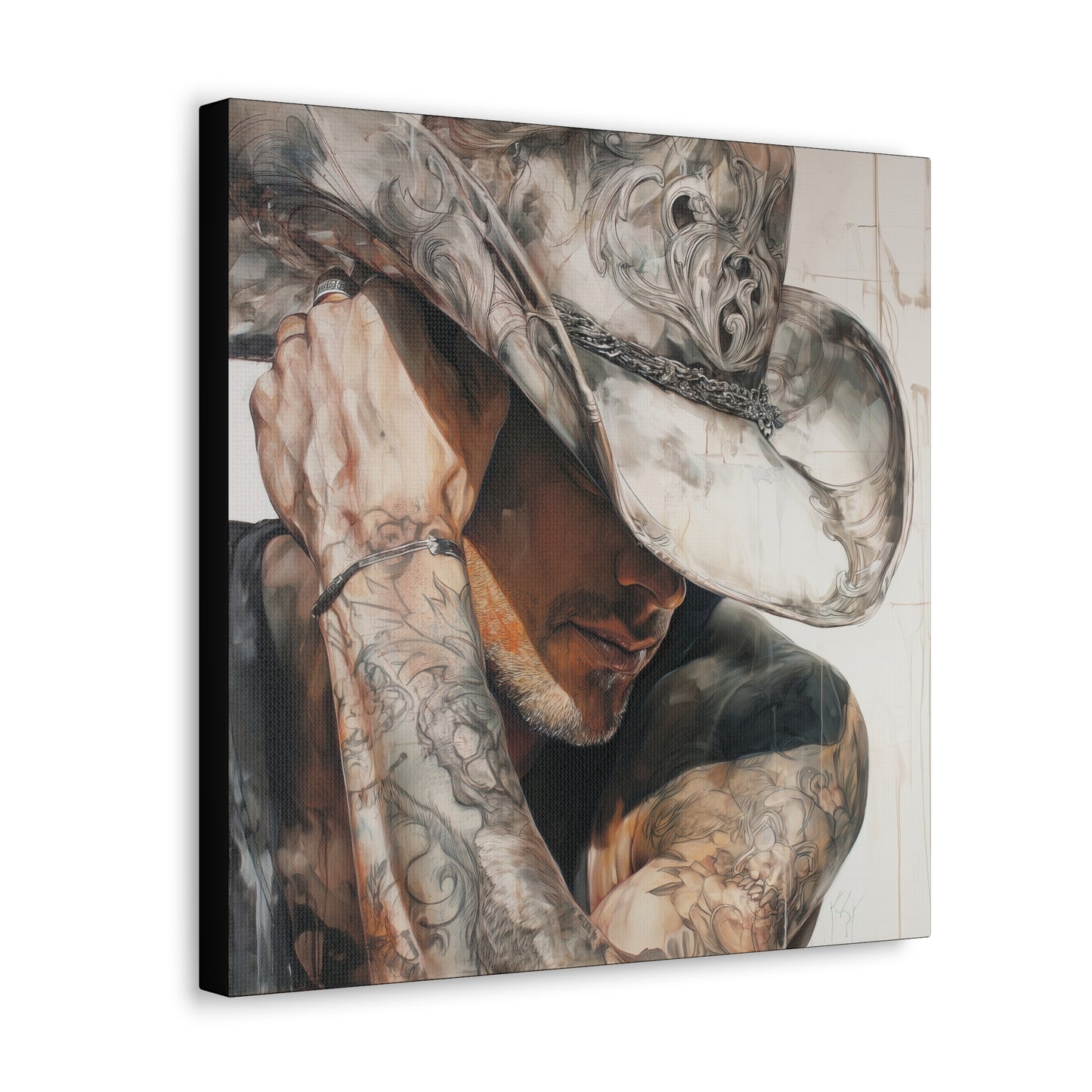 Gallery Wrapped Canvas, Wranglers and Wreckage Art Canvas, Erotic Pinup Art Canvas – Chase