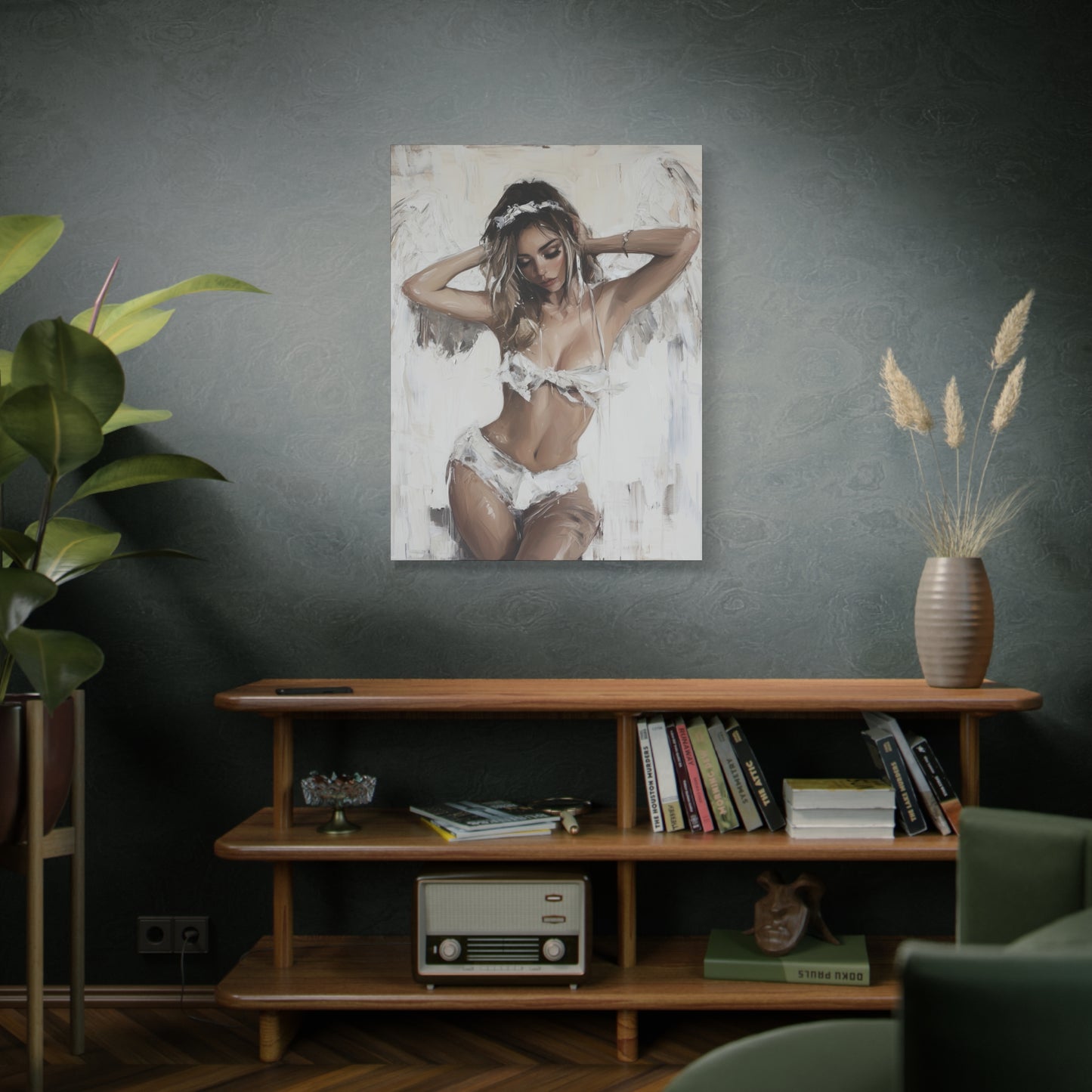 Gallery Wrapped Canvas, Sinners and Saints Art Canvas, Erotic Pinup Art Canvas – Holly