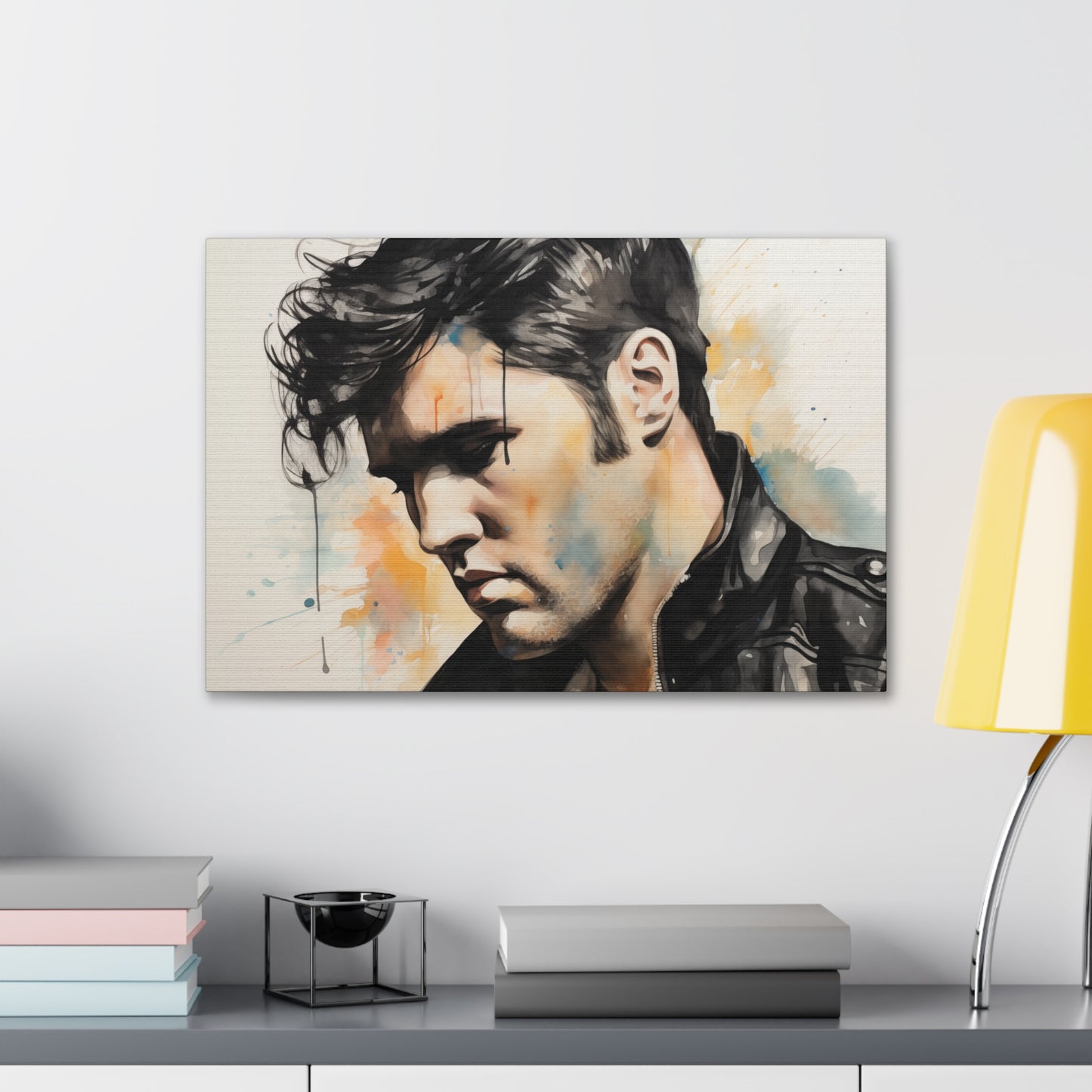 Gallery Wrapped Canvas, Celebrity Inspired, Pop Art Canvas – Elvis Also
