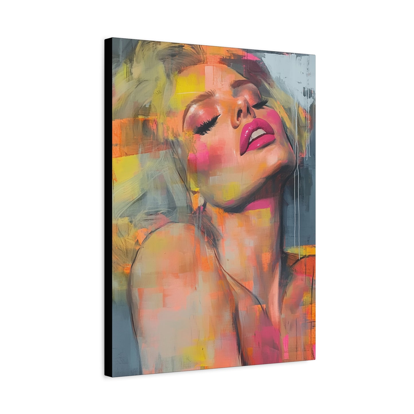 Gallery Wrapped Canvas, Guilt and Grit Adult Art Canvas, Erotic Pinup Art Canvas – Veda